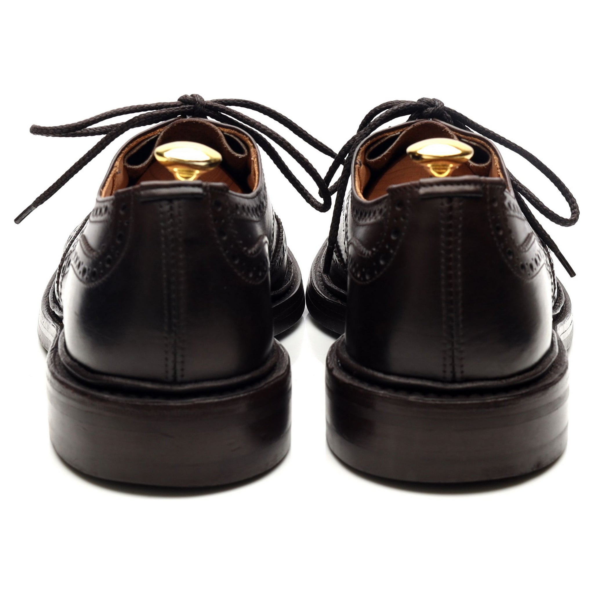 Tricker's Bourton derby brogues cuir marron pointure 8