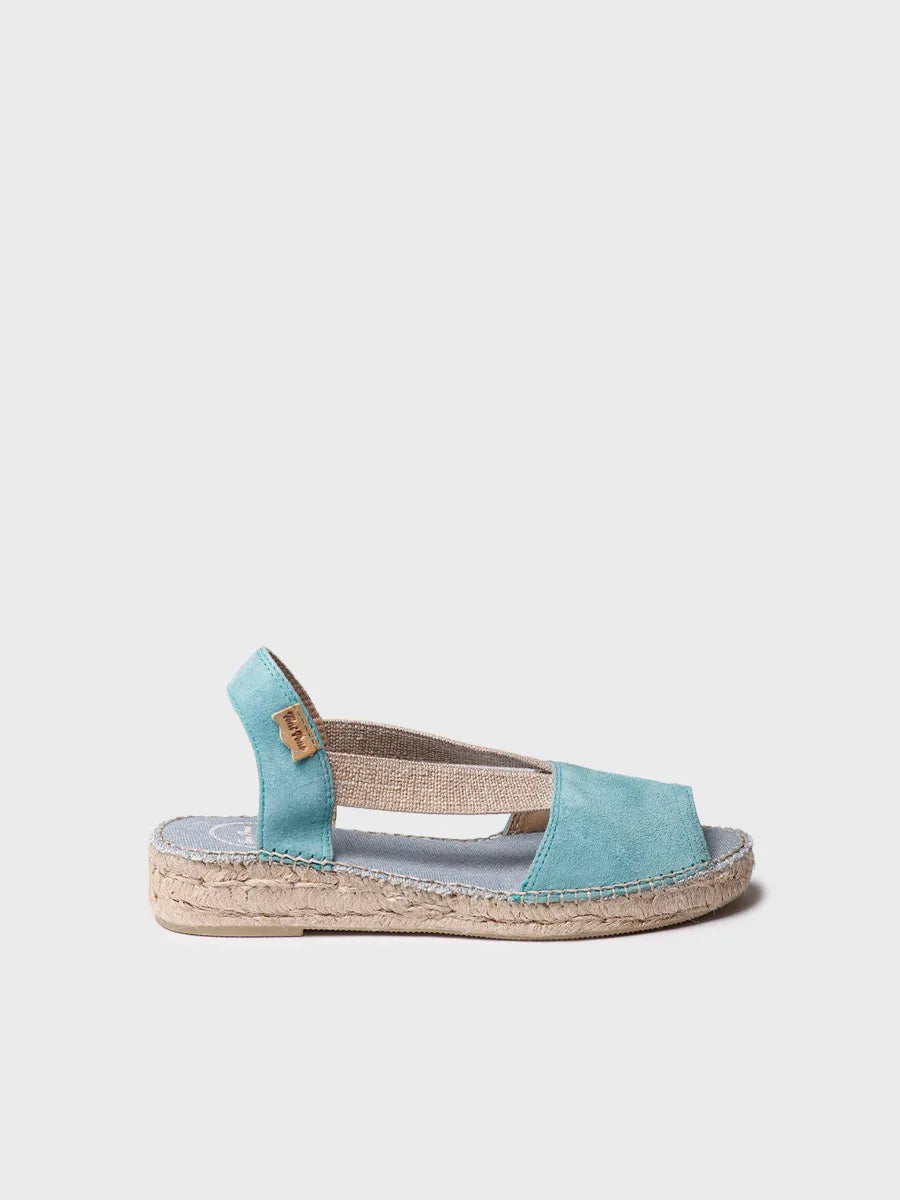 Toni Pons Ella espadrilles plates daim aqua