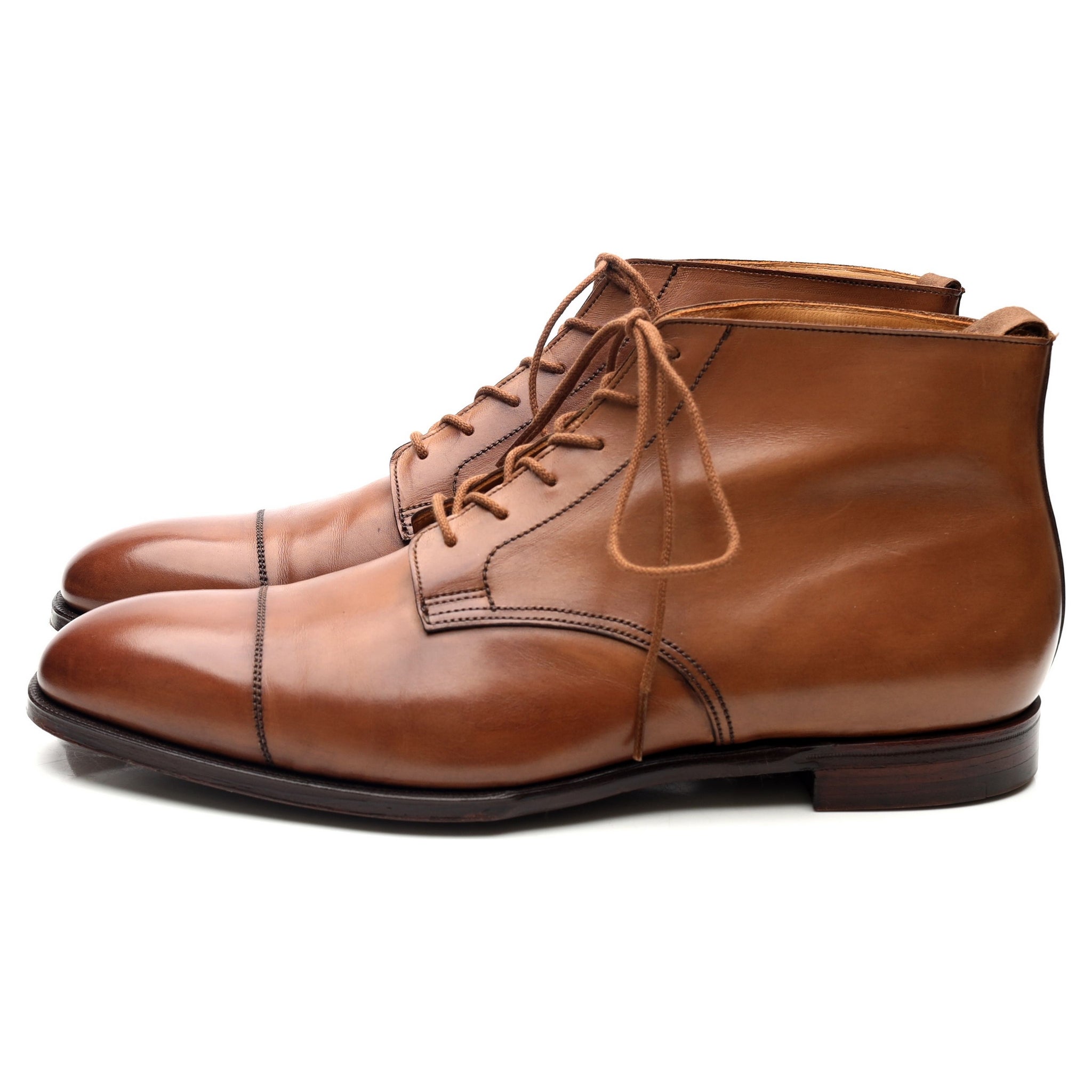 Crockett & Jones Tees bottines cuir marron UK 9.5