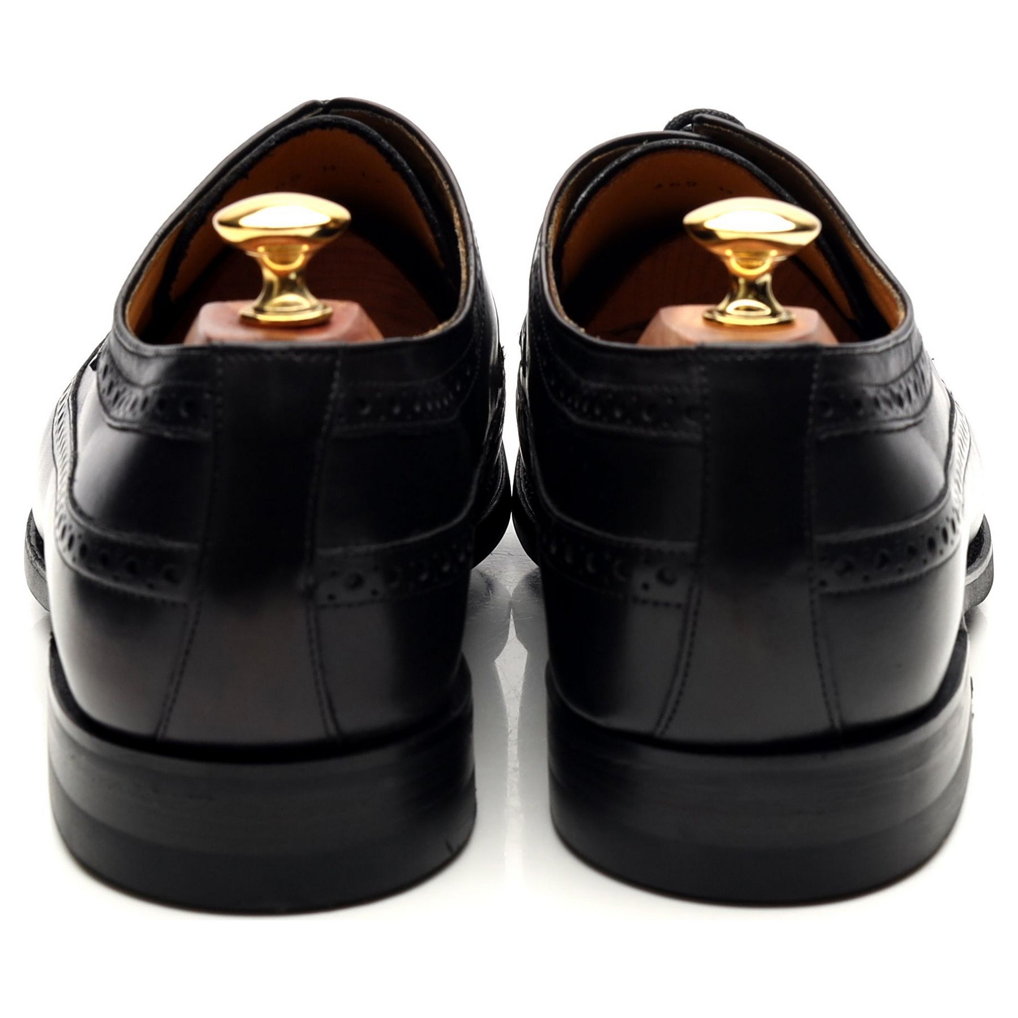 Barker Bath derby brogue cuir noir pointure UK 9