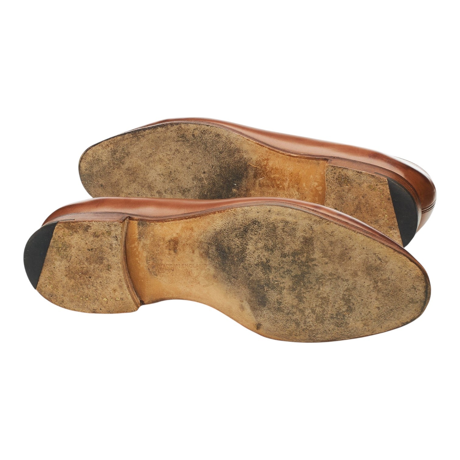 Edward Green Piccadilly mocassins cuir beige UK 8