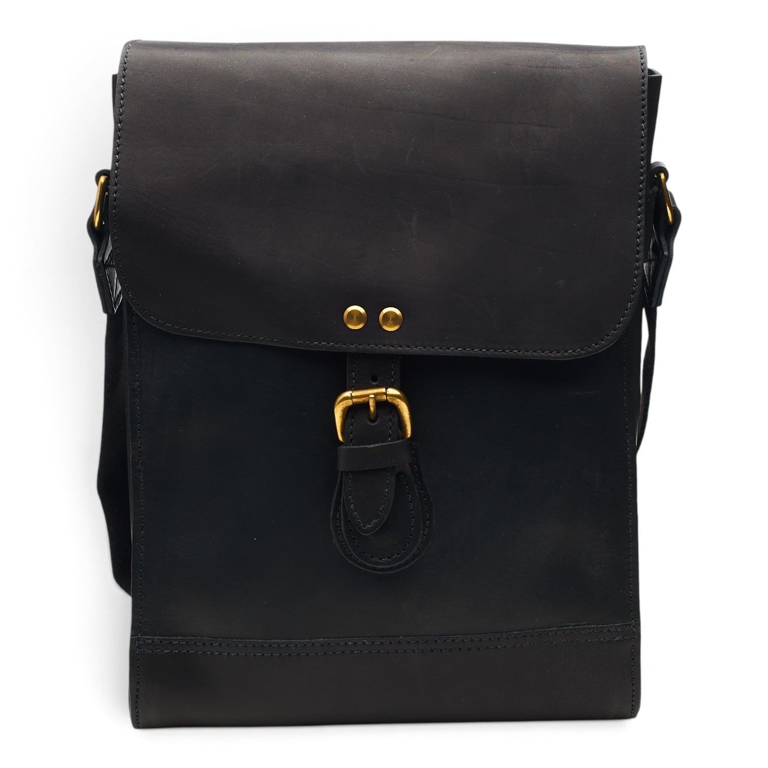 Tricker's sac messager cuir noir 20,5 cm