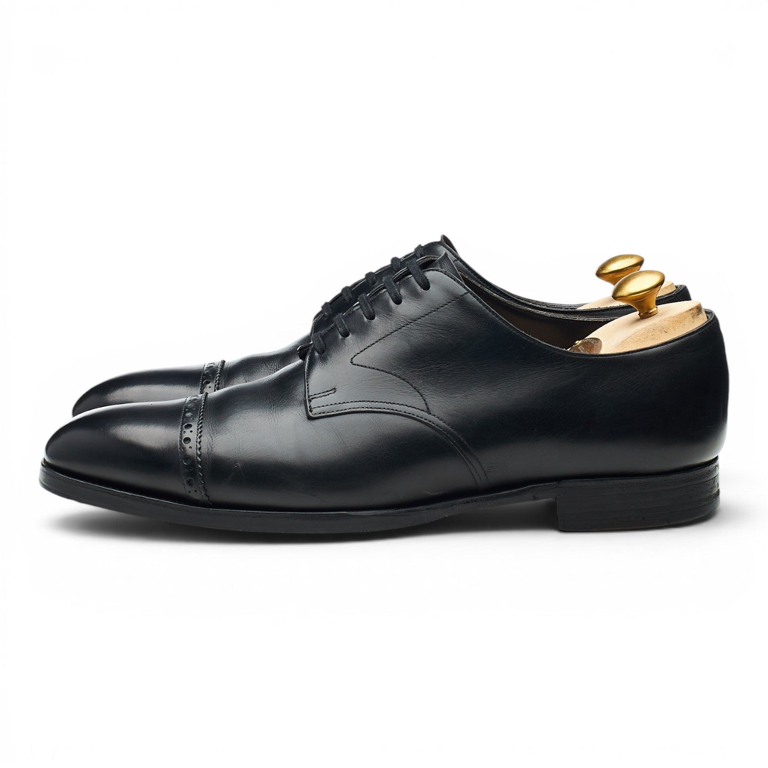Edward Green Dundee derby cuir noir pointure UK 8.5
