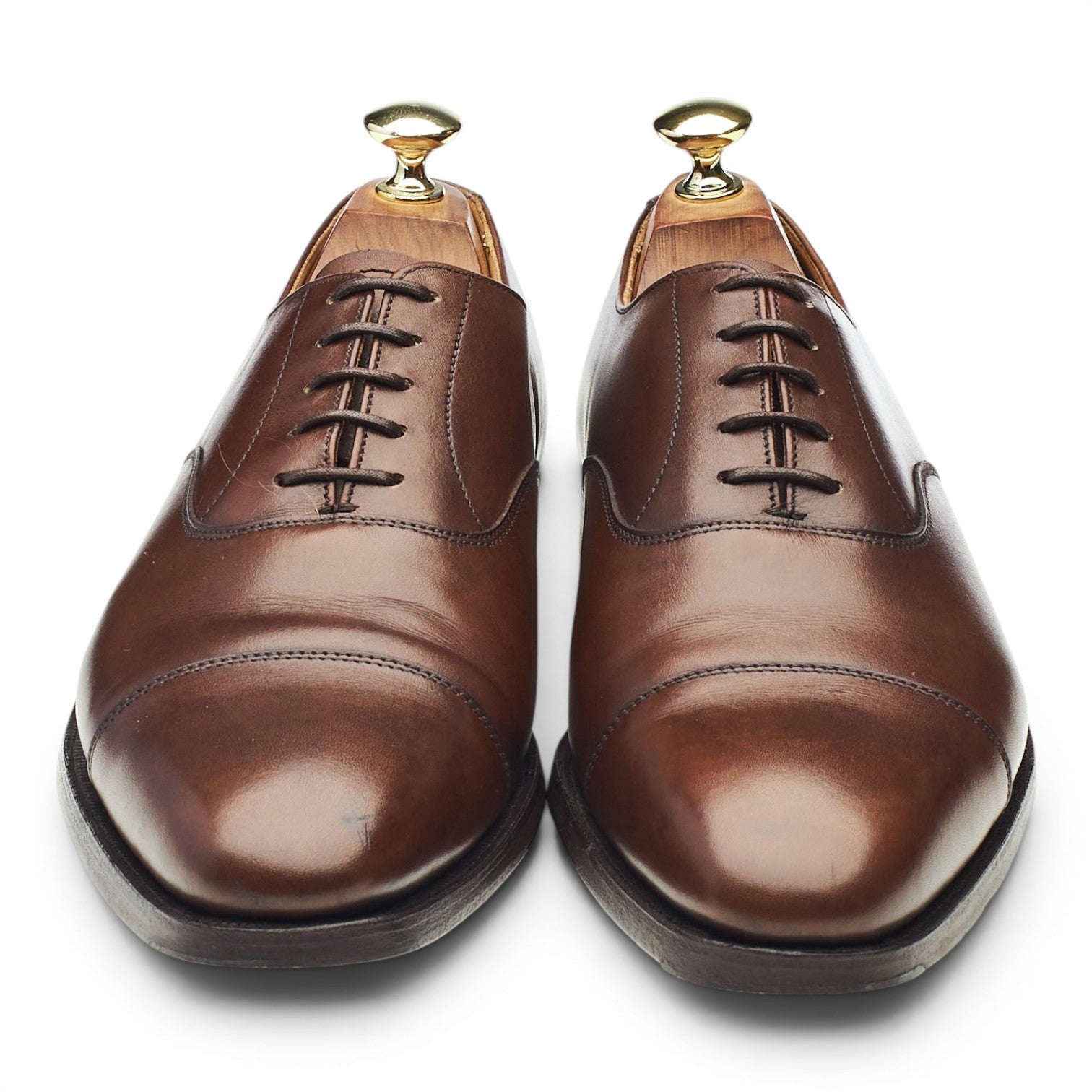 Crockett & Jones Hallam richelieu cuir marron 7