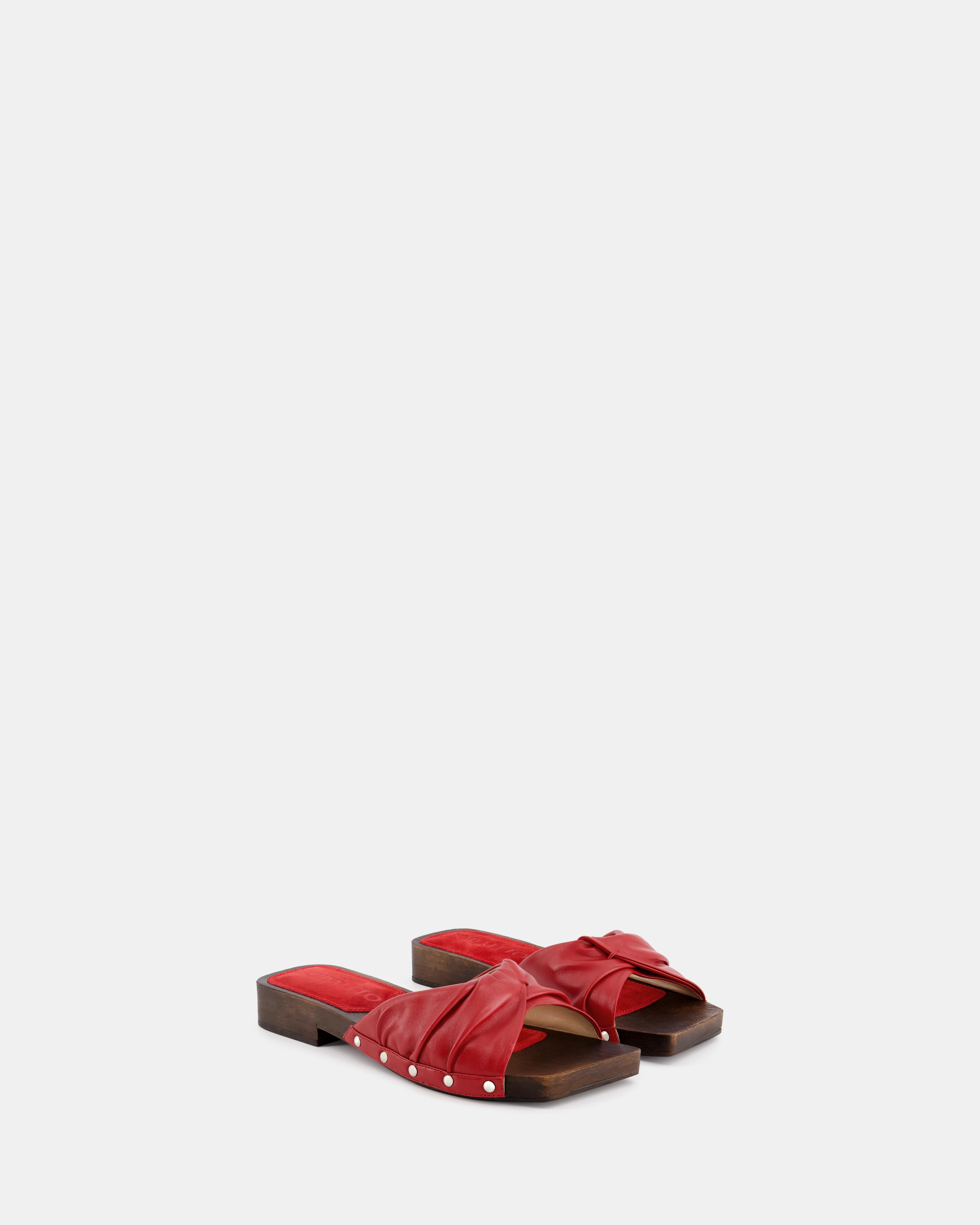 Nodaleto Bulla Mellow sabots rouge midnight