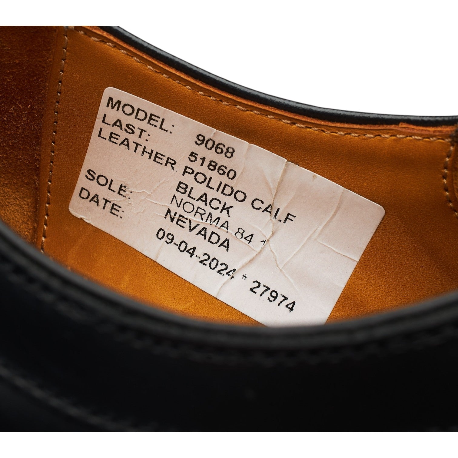 Wildsmith 9068 derbys cuir noir UK 8