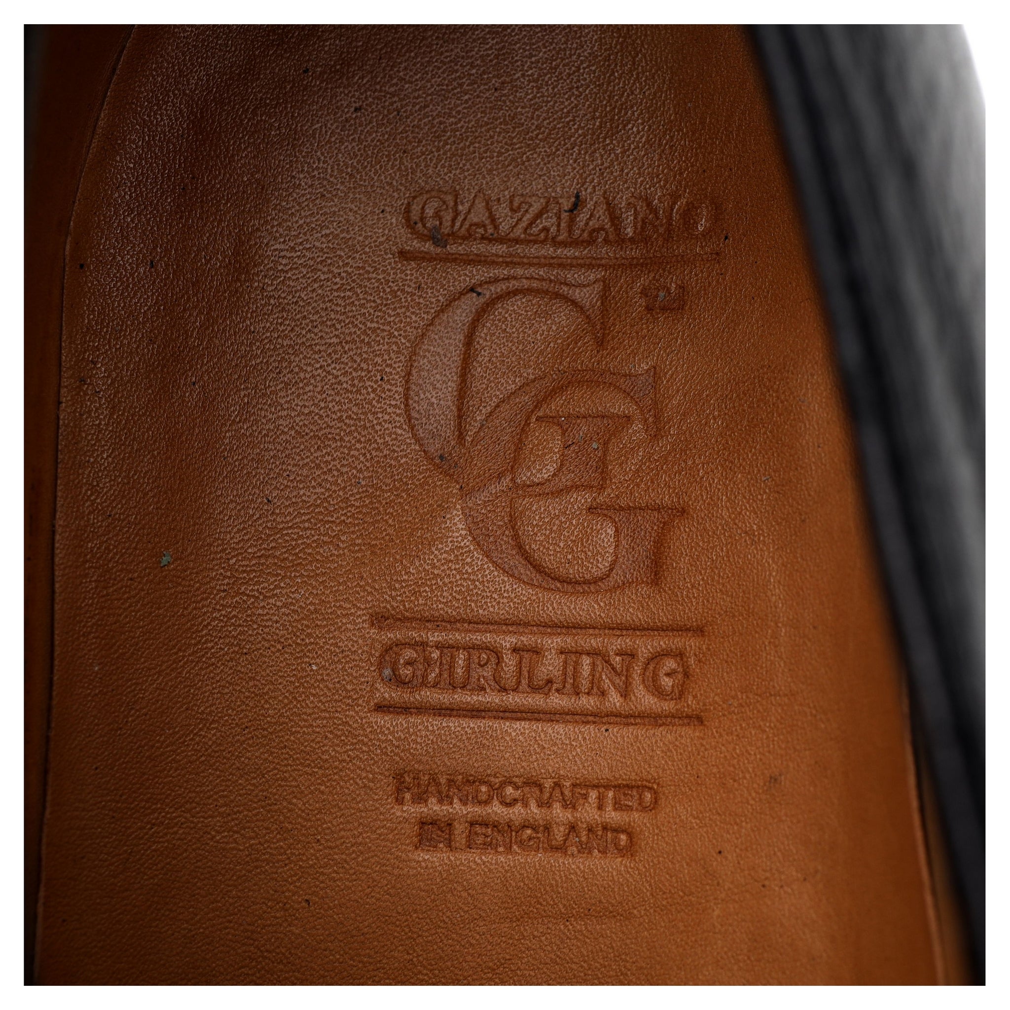Gaziano & Girling derby cuir grainé noir UK 6.5
