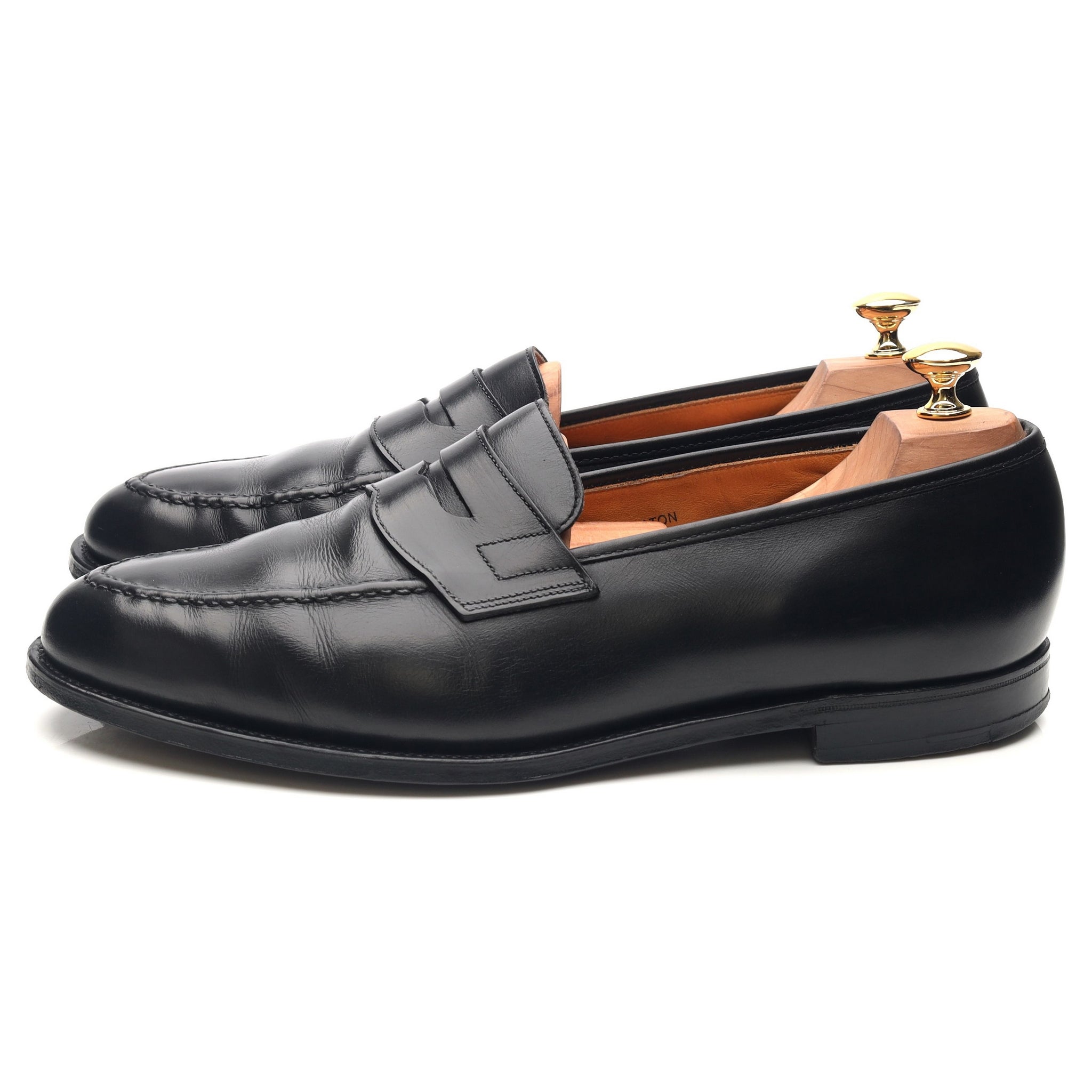 Crockett & Jones Eaton mocassin cuir noir UK 10,5