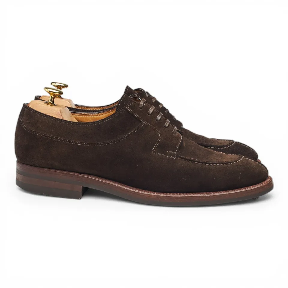 Enzo Bonafe derby cuir suède marron pointure UK 8,5