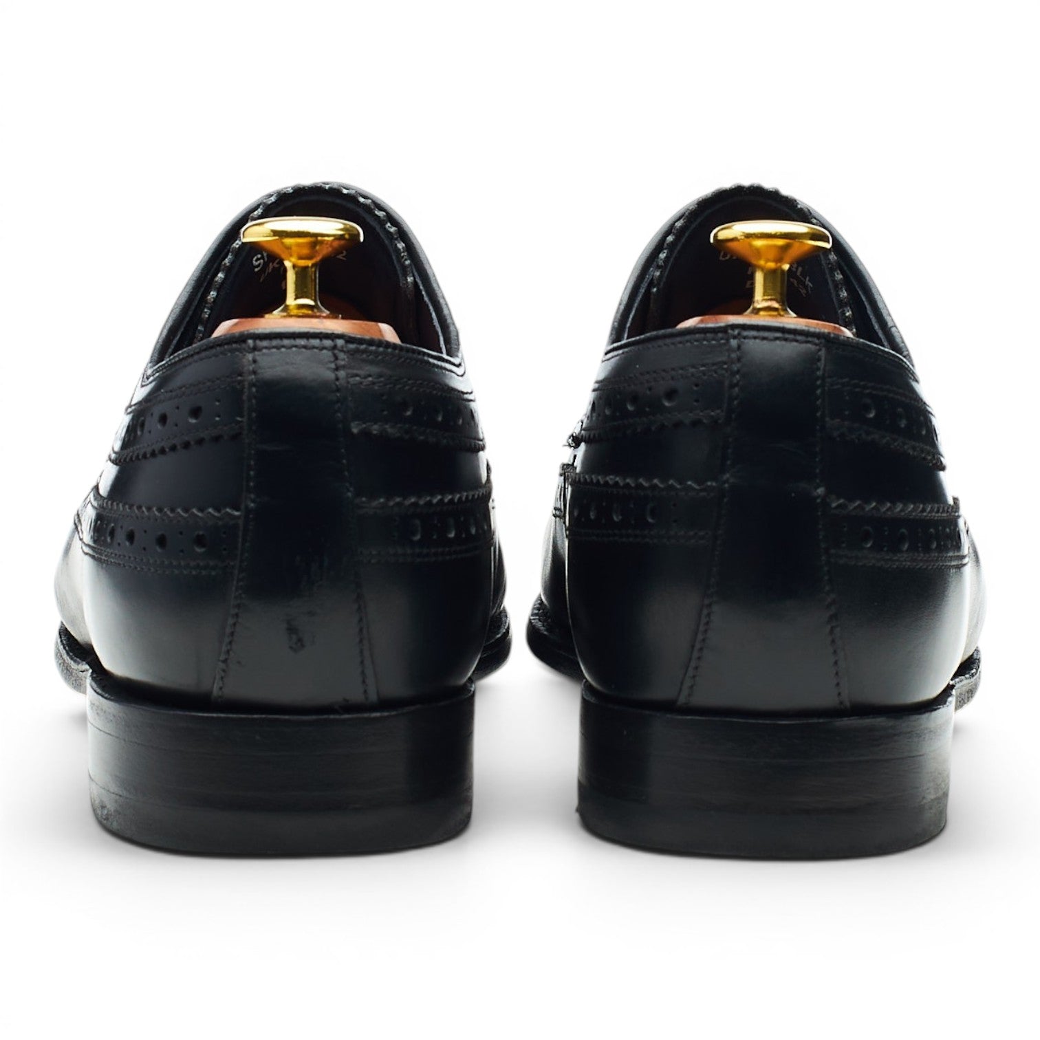 Barker derby brogue cuir noir UK 8
