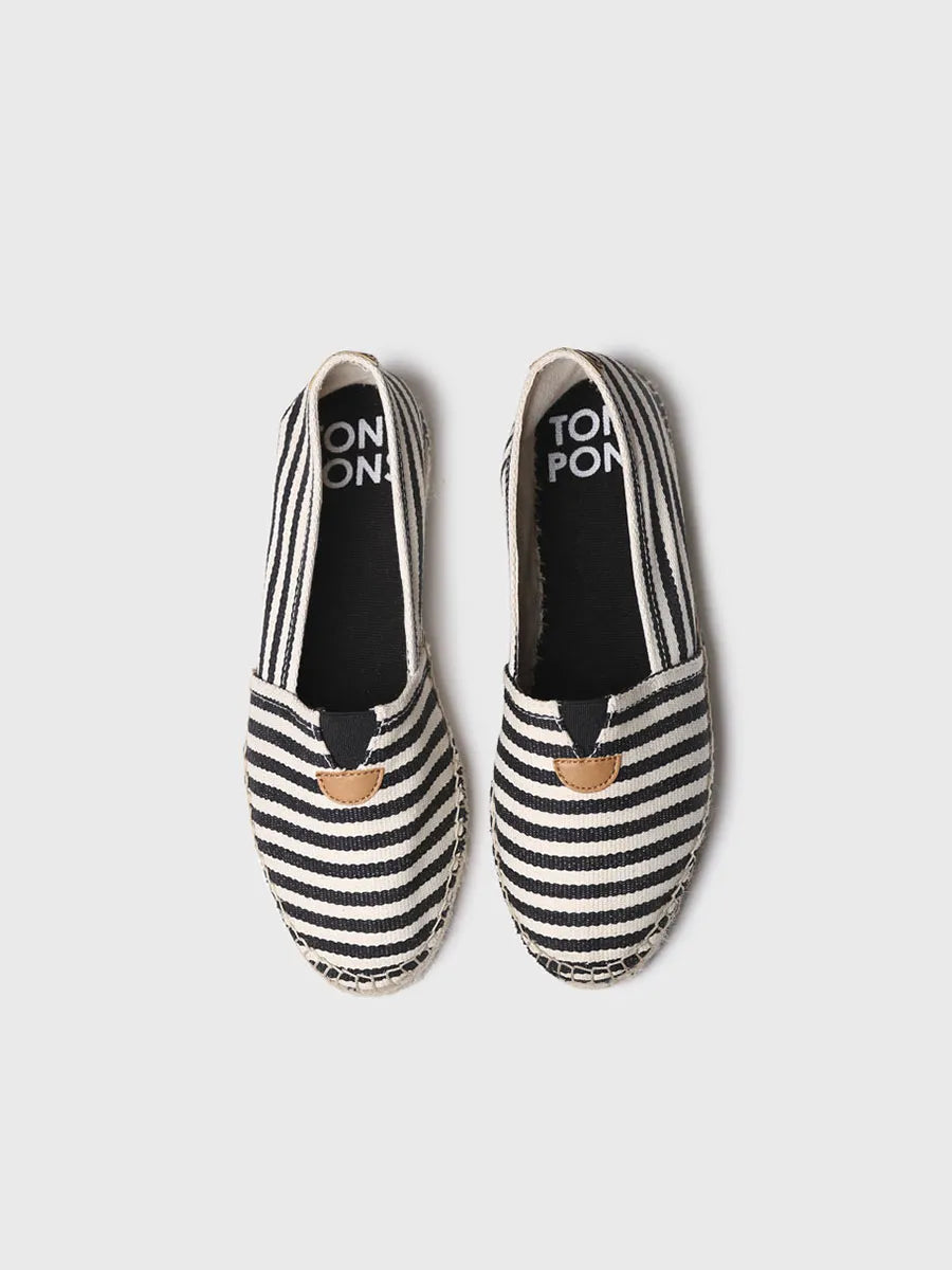 Toni Pons Blanes-DD espadrilles unisexe noires vegan