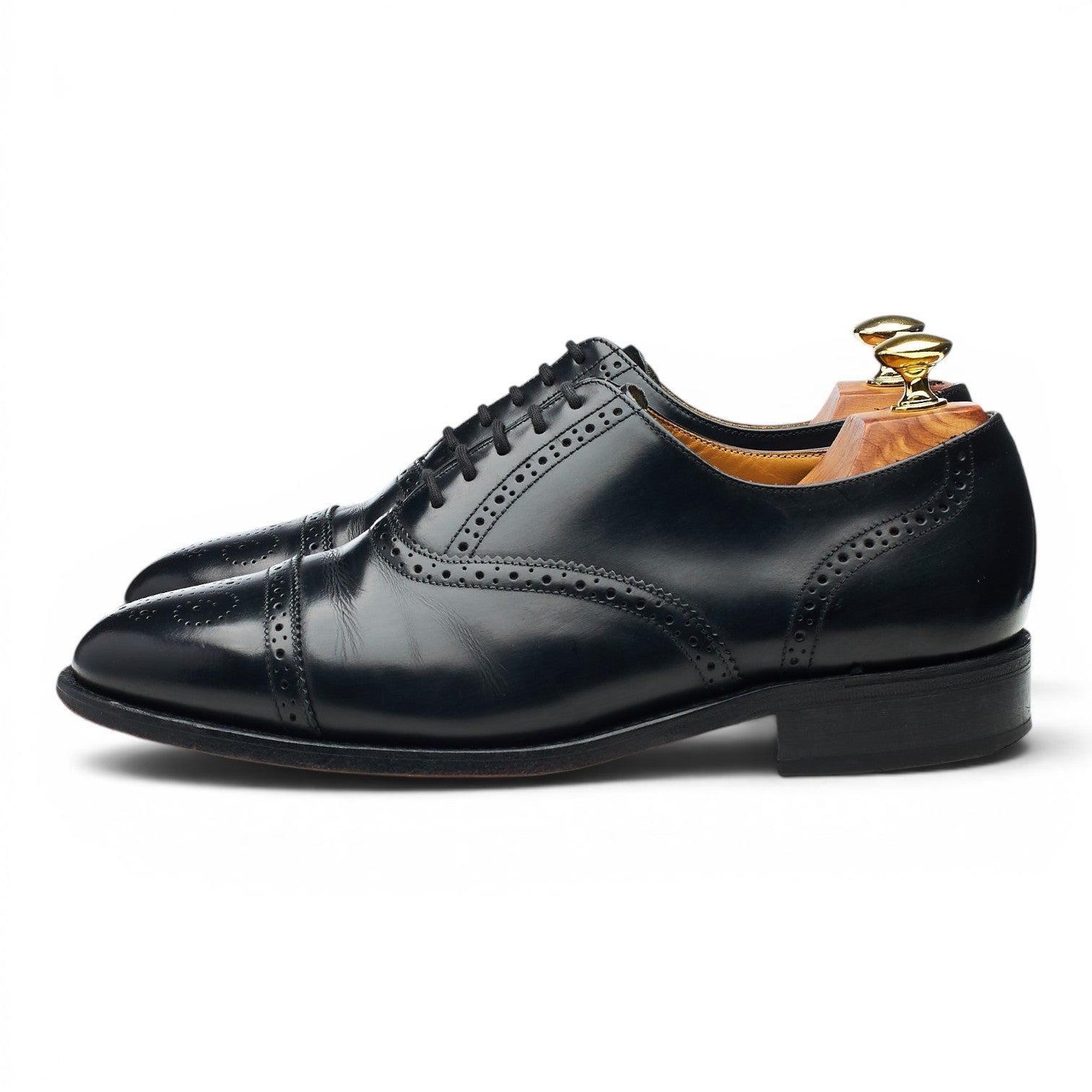 Barker Alfred chaussures oxford cuir noir pointure UK 7