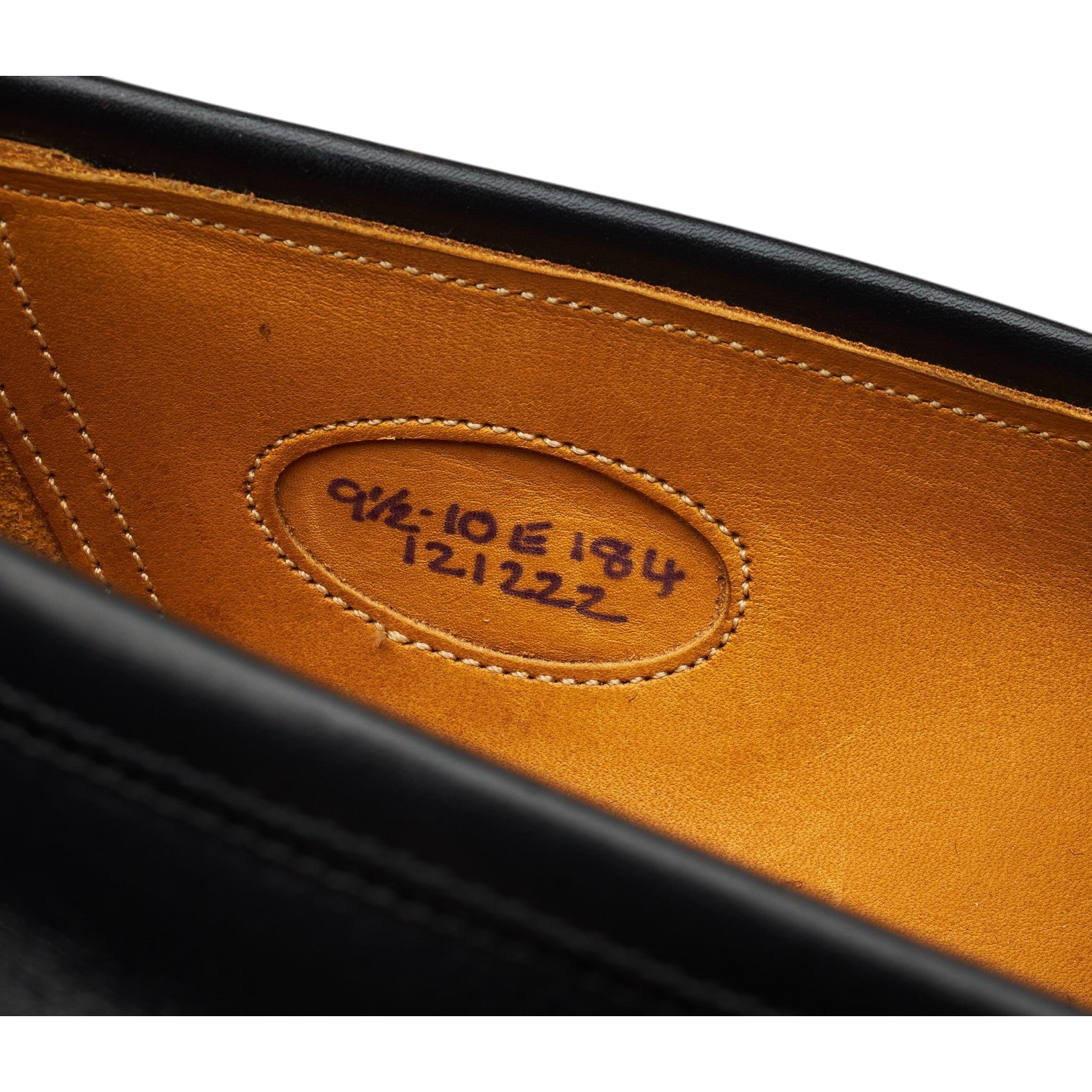 Edward Green Piccadilly mocassin cuir noir UK 9,5