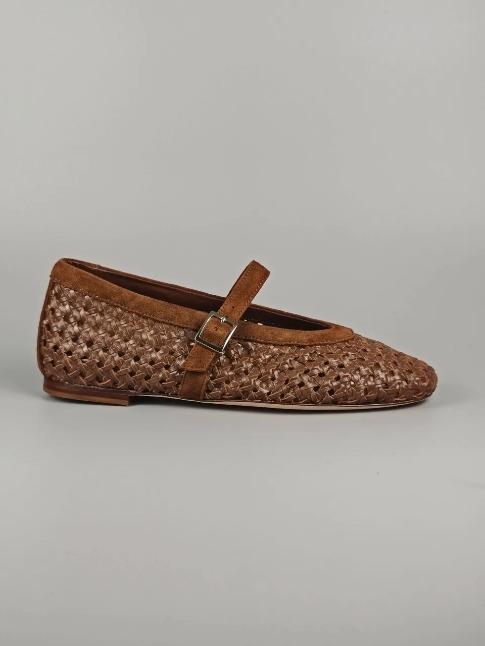 Lorena Paggi Niger ballerine daim noir