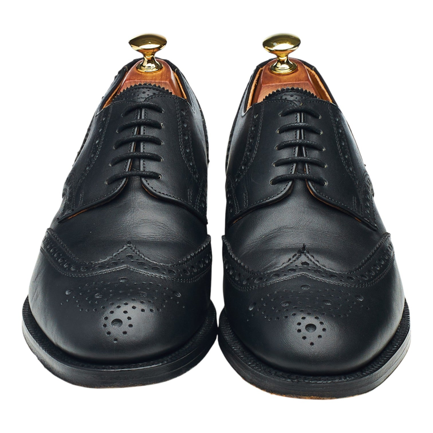Alfred Sargent Selkirk derbys cuir noir pointure UK 8