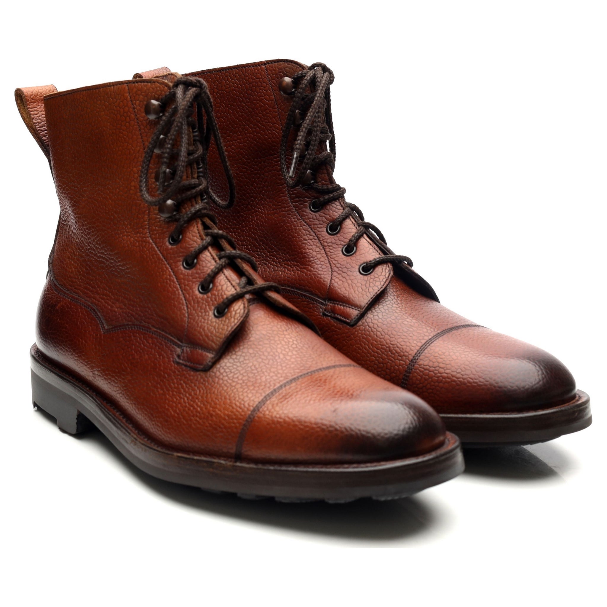 Edward Green Galway bottines UK 6.5 E cuir grainé marron