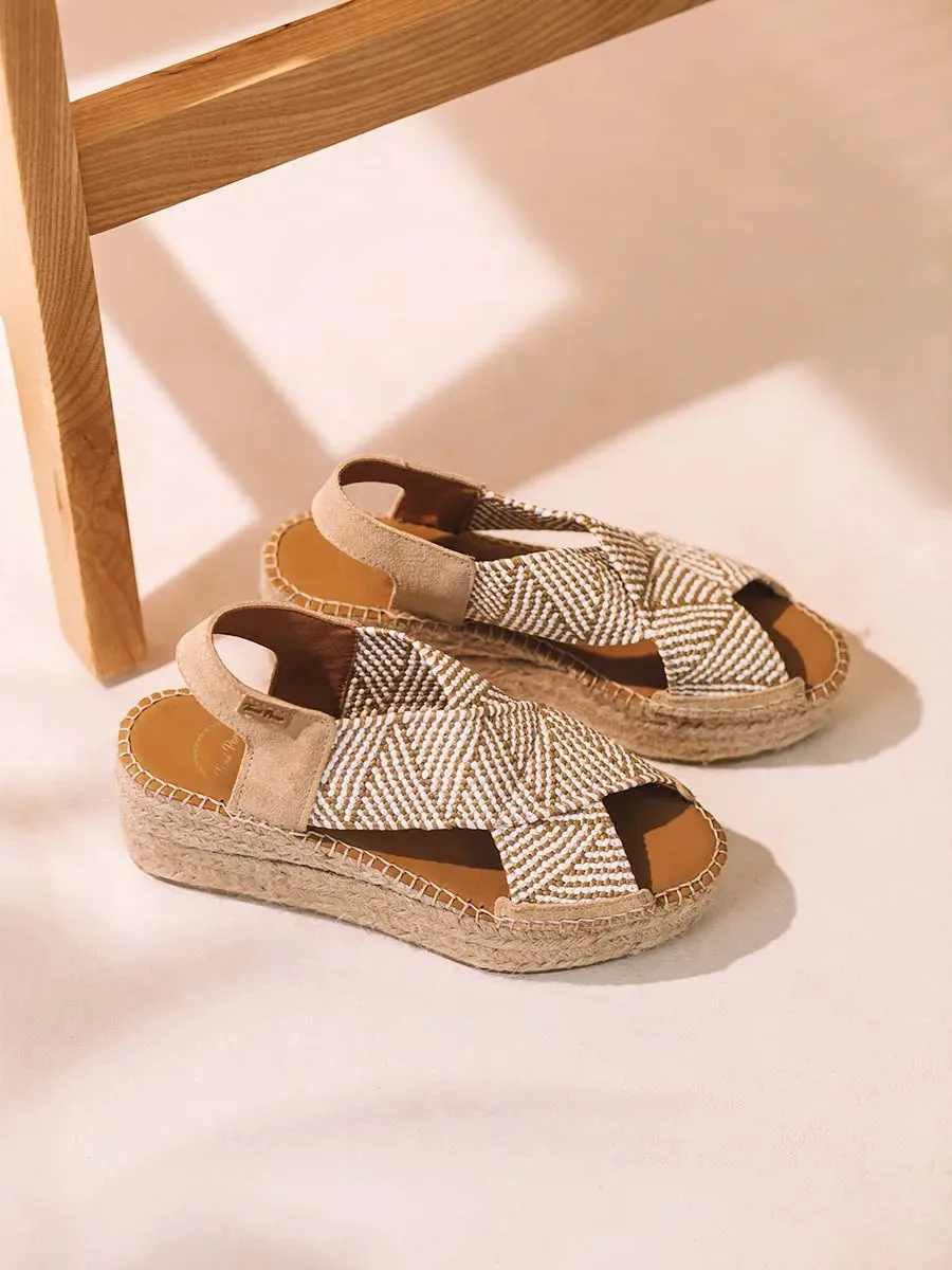 Toni Pons Masai espadrille compensée piedra femme