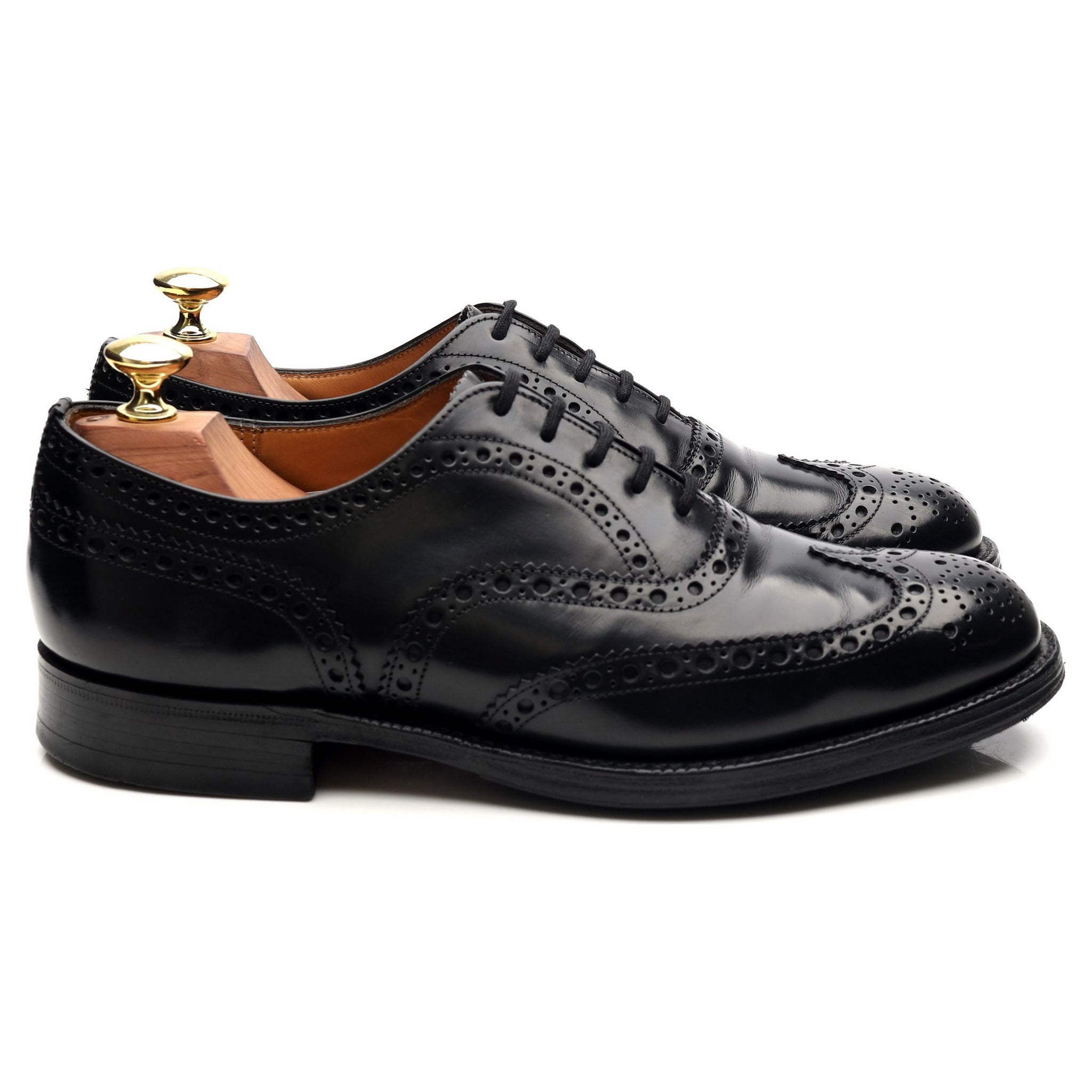 Church's Burwood brogues cuir noir poli UK 7