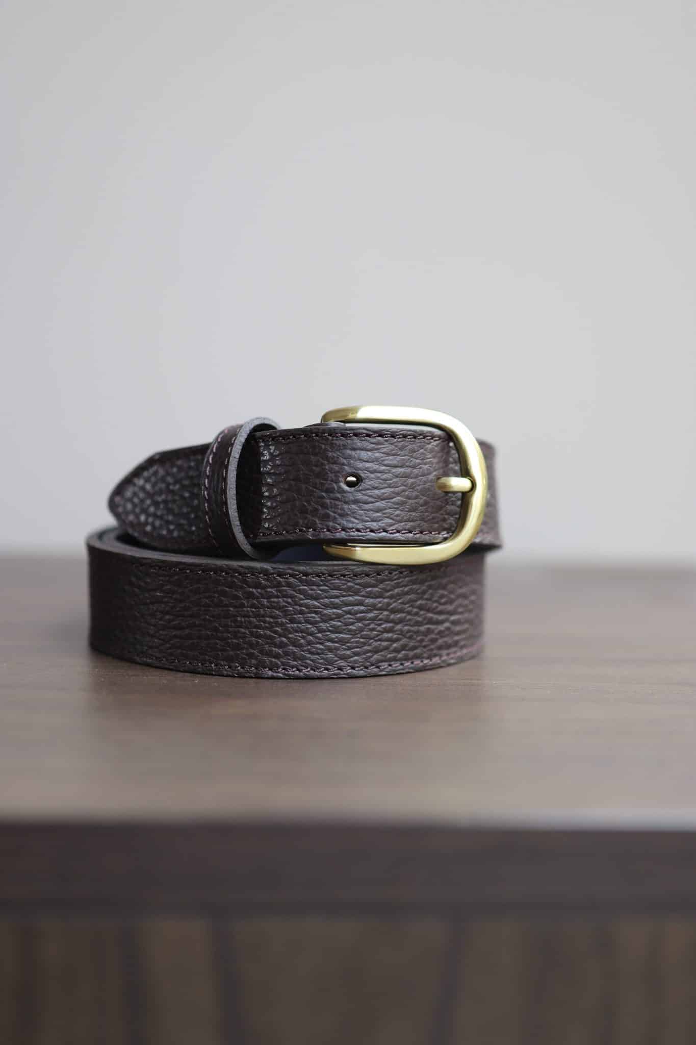 Malfroid Aston ceinture cuir vachette 30 mm