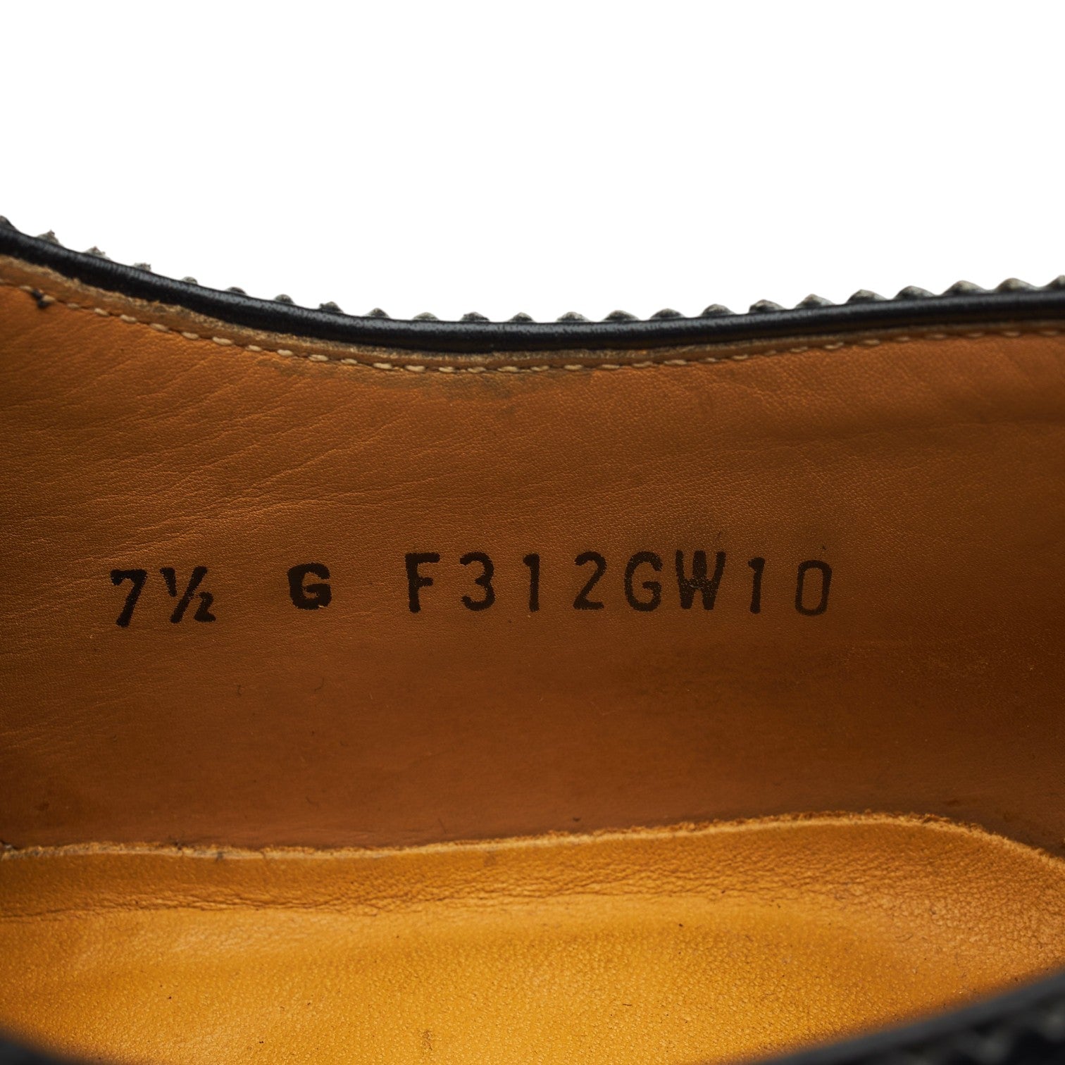 Barker richelieu brogues cuir noir UK 7.5