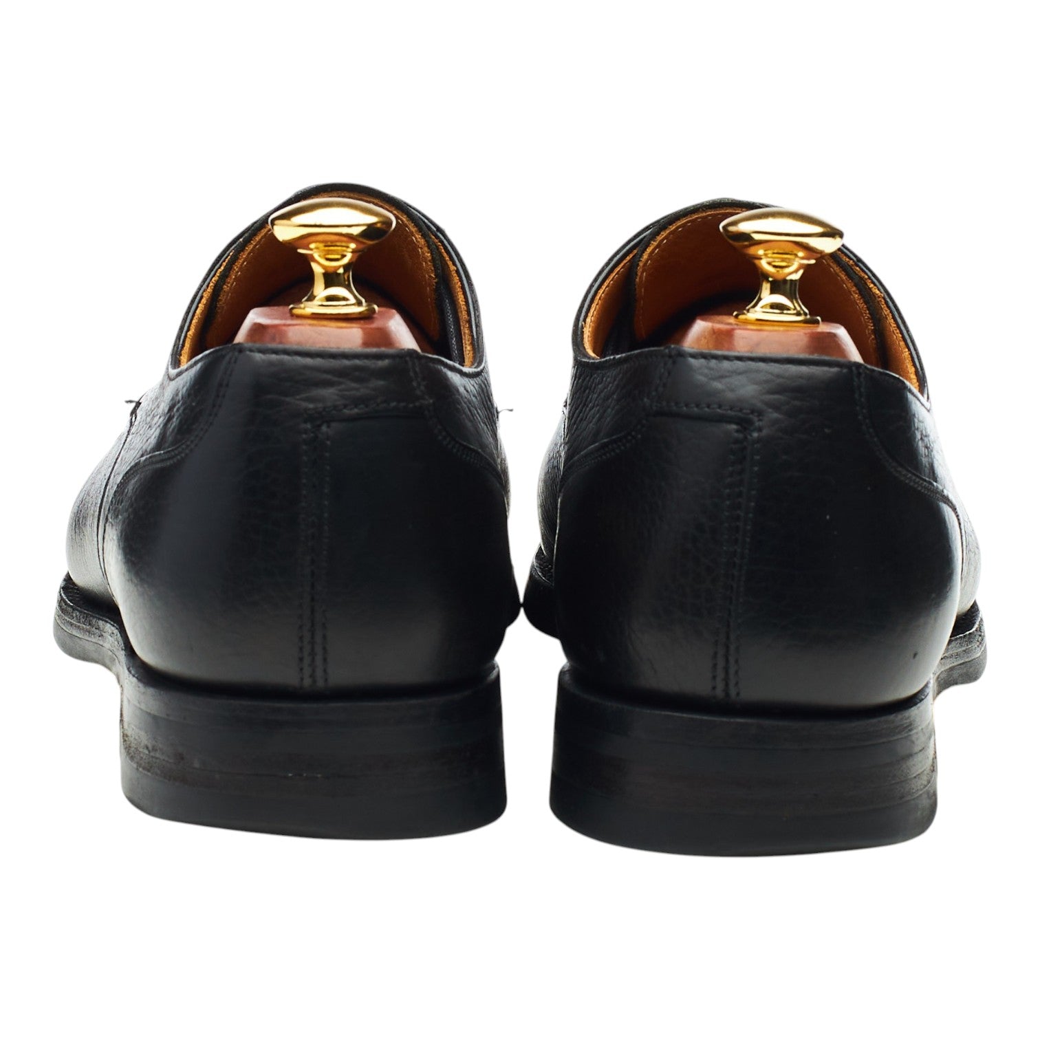 Peal & Co derby cuir grainé noir pointure UK 8.5