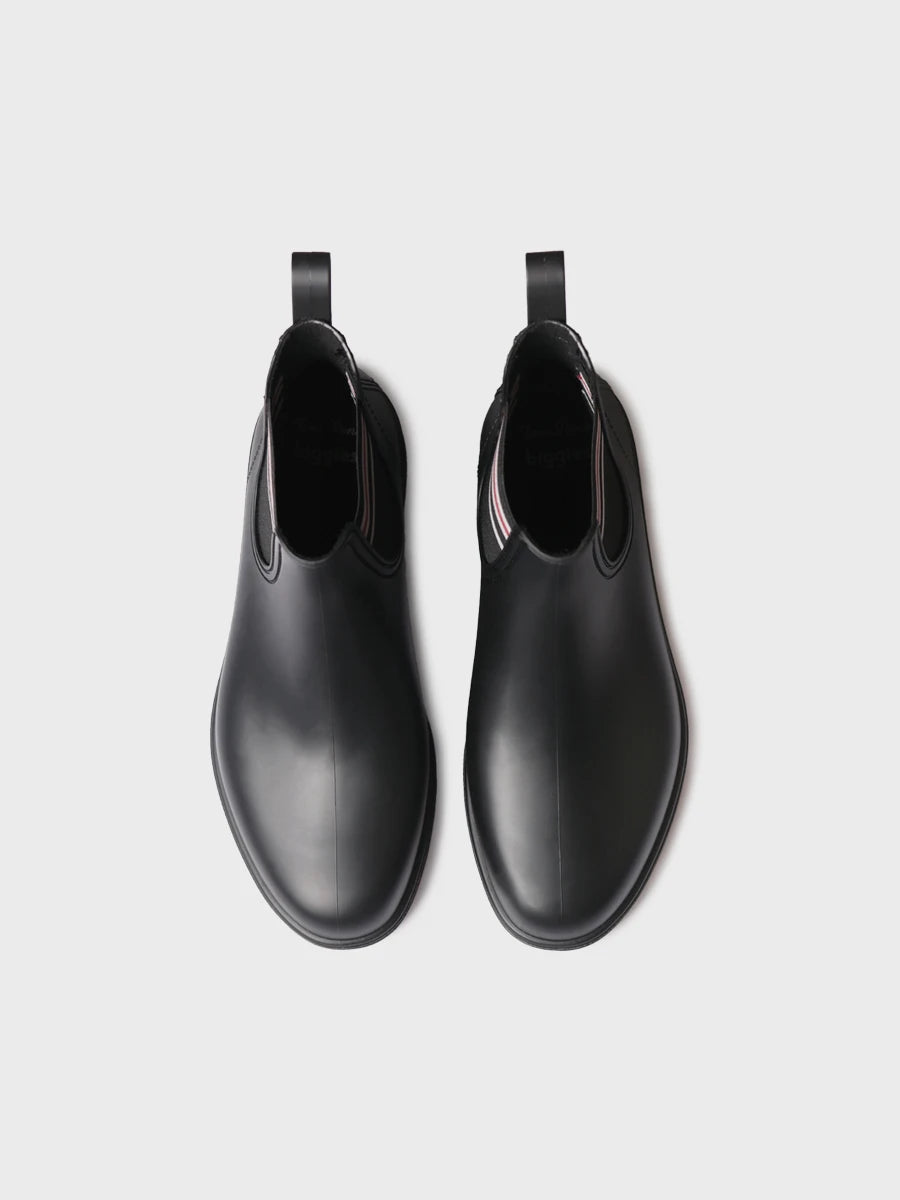 Toni Pons Barrie bottine de pluie homme caoutchouc noir