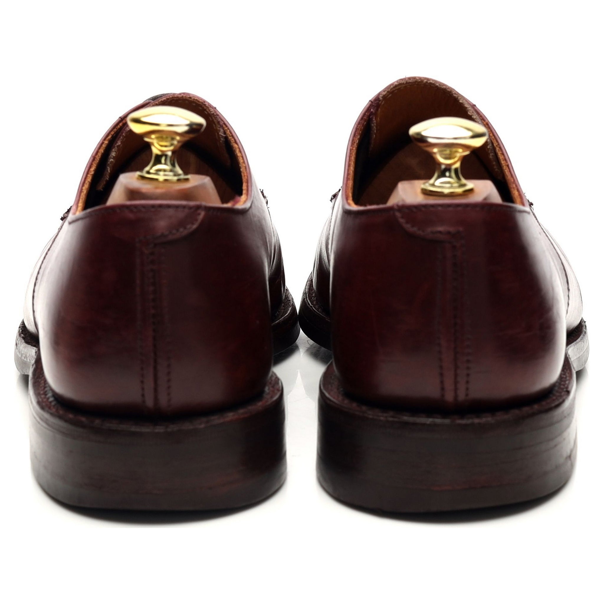 Tricker's derby cuir bordeaux UK 7.5
