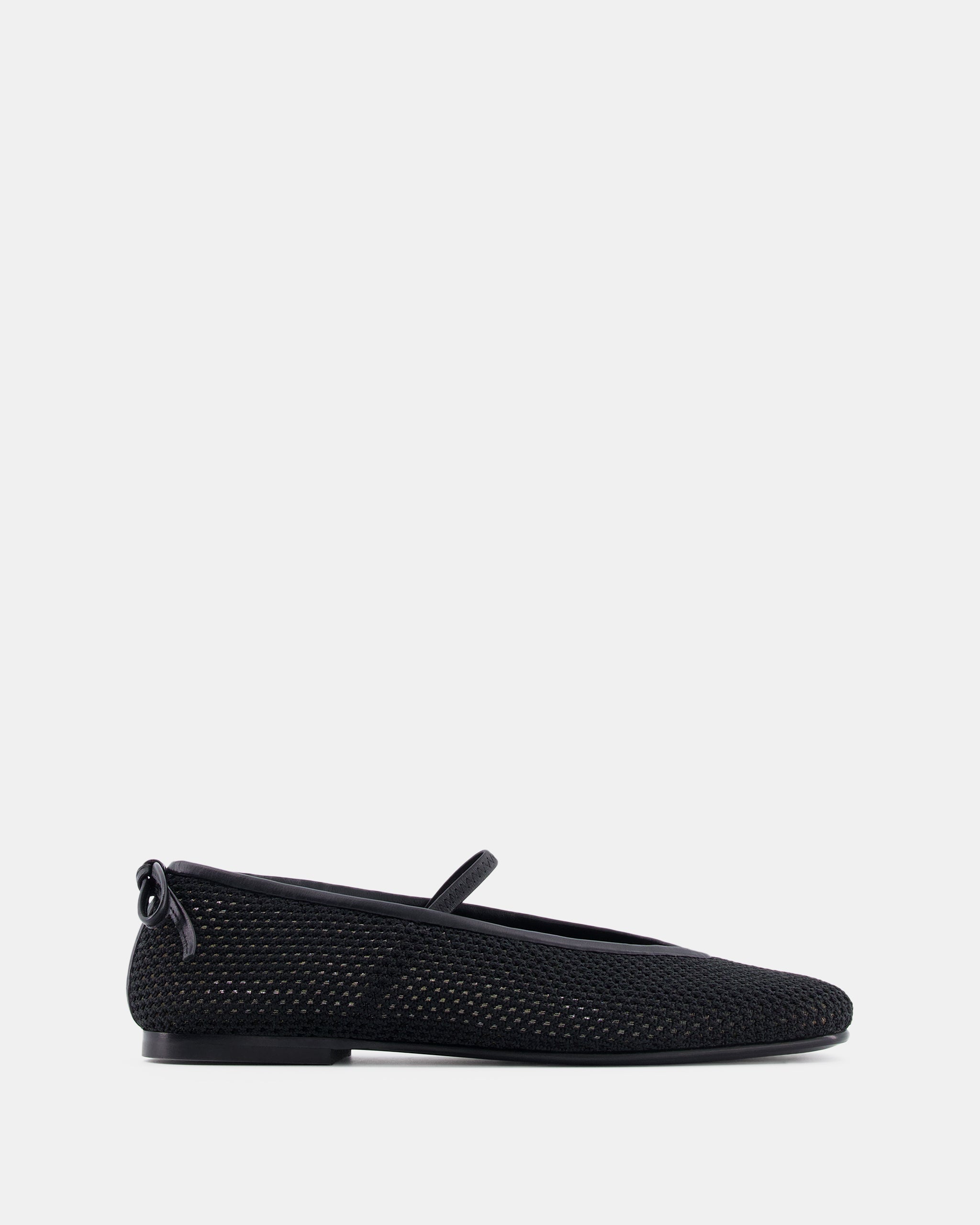 Nodaleto Bulla Node 5 ballerines noires crochet plat