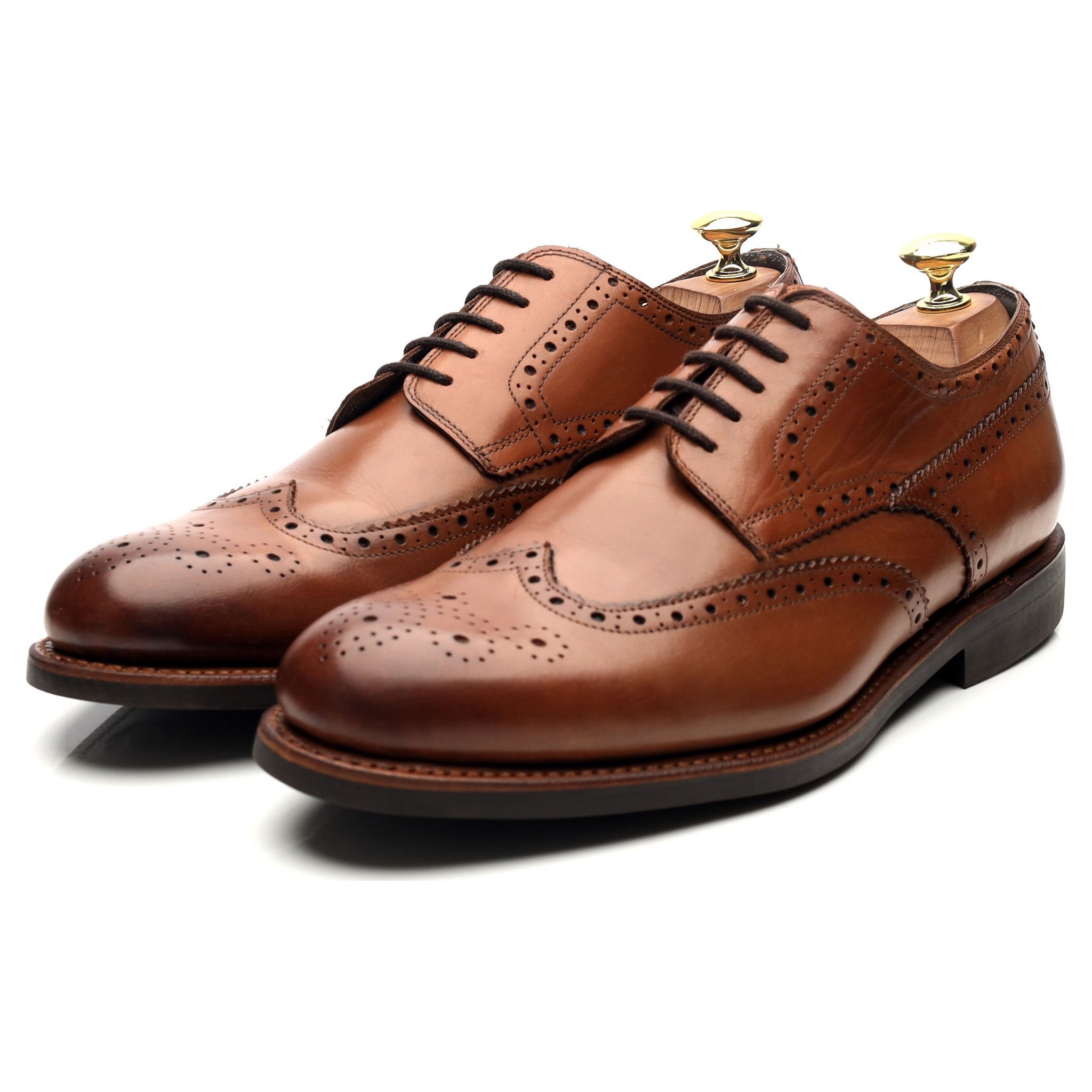 Herring Bath derby cuir cognac UK 8