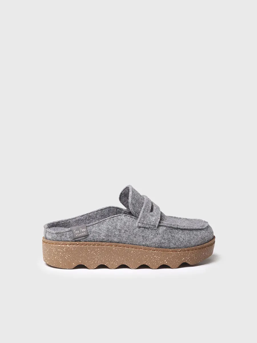 Toni Pons Jaden-FR chaussons sabot feutre gris 3,5 cm