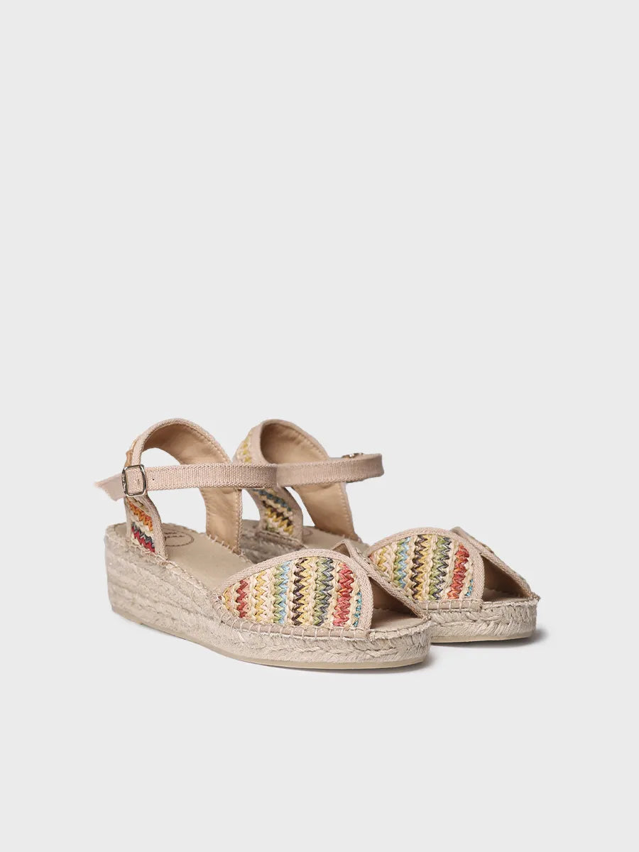 TONI PONS Bella-Ma espadrilles raphia multicolore