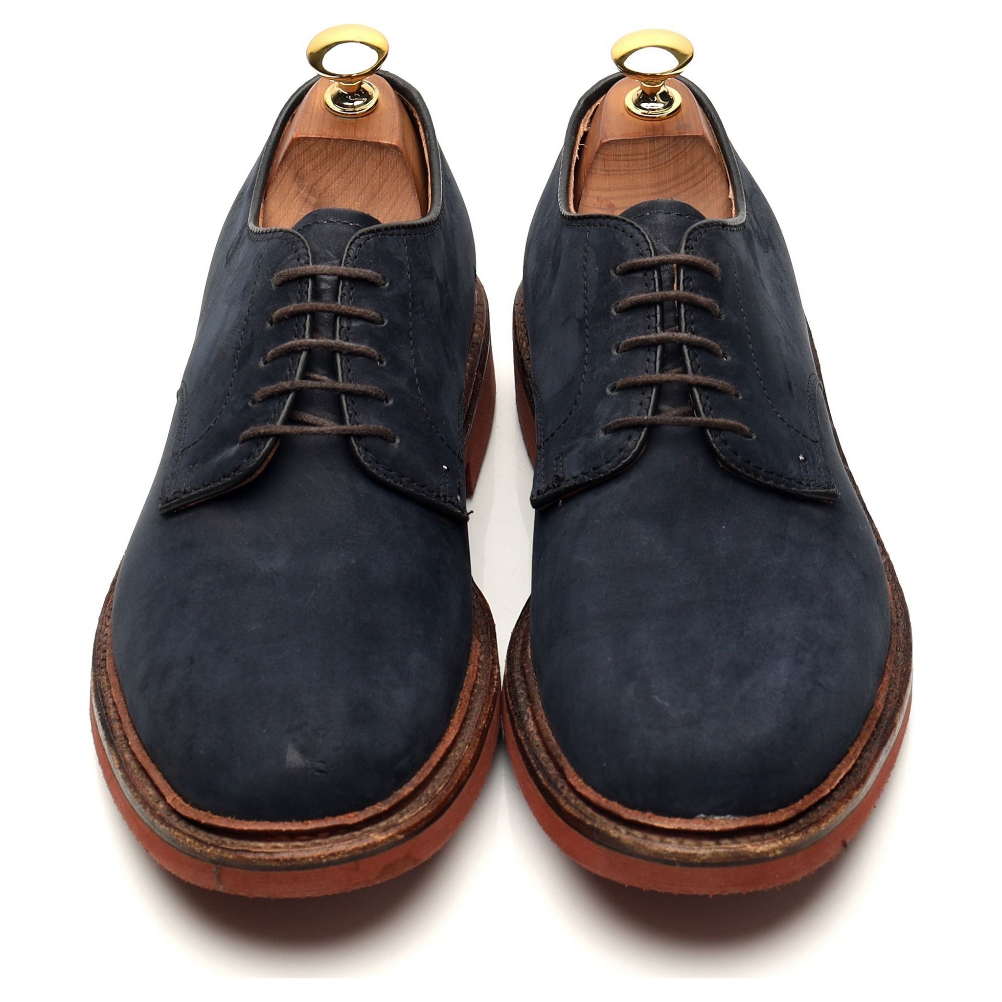 Alden D1413 derby nubuck bleu UK 6.5