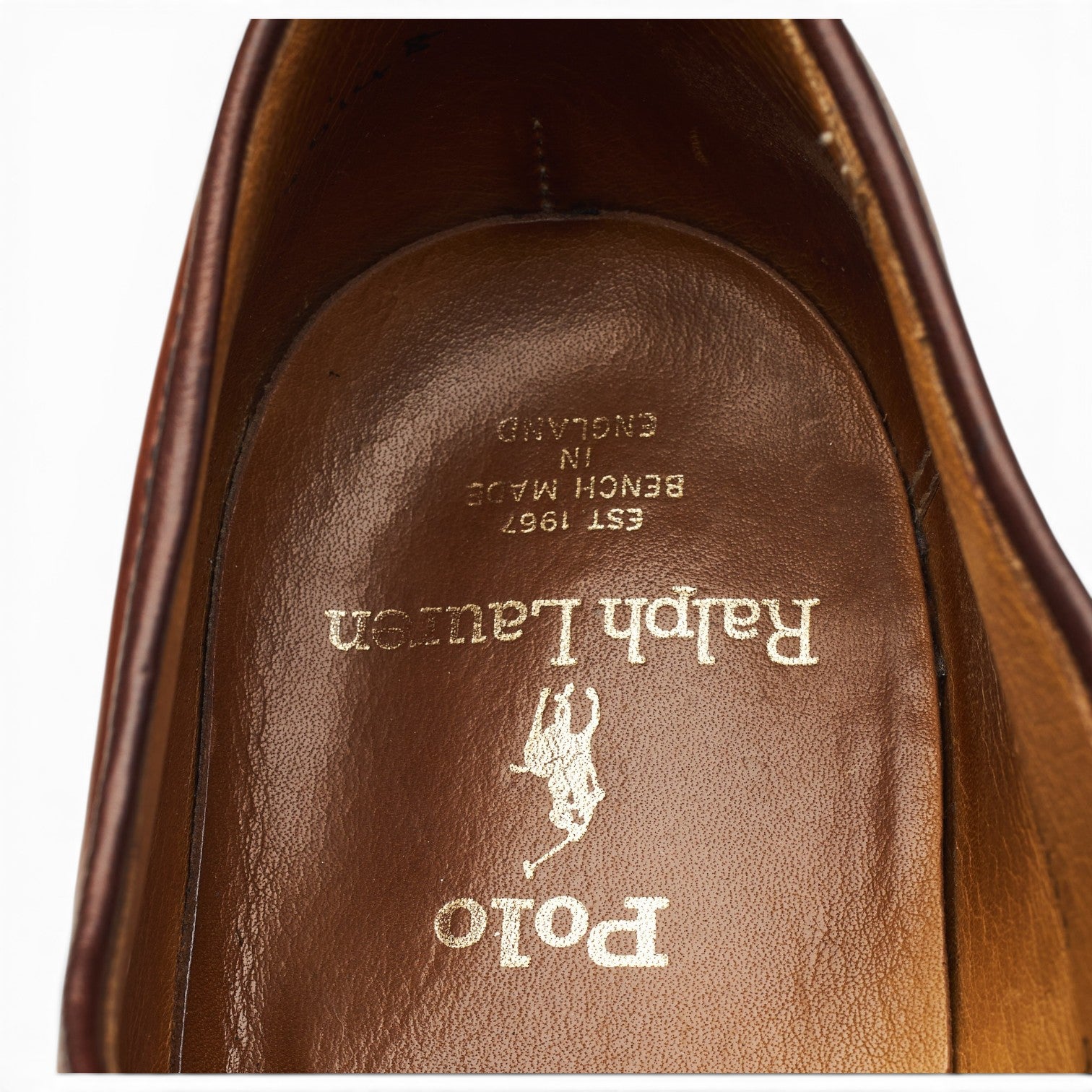 Ralph Lauren Marlow derby cordovan marron pointure UK 8.5