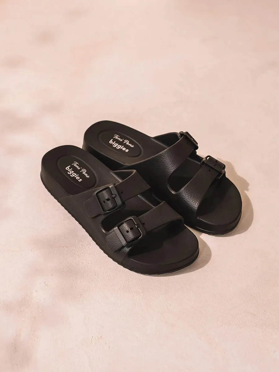 Toni Pons Creta sandales caoutchouc noir impermeables