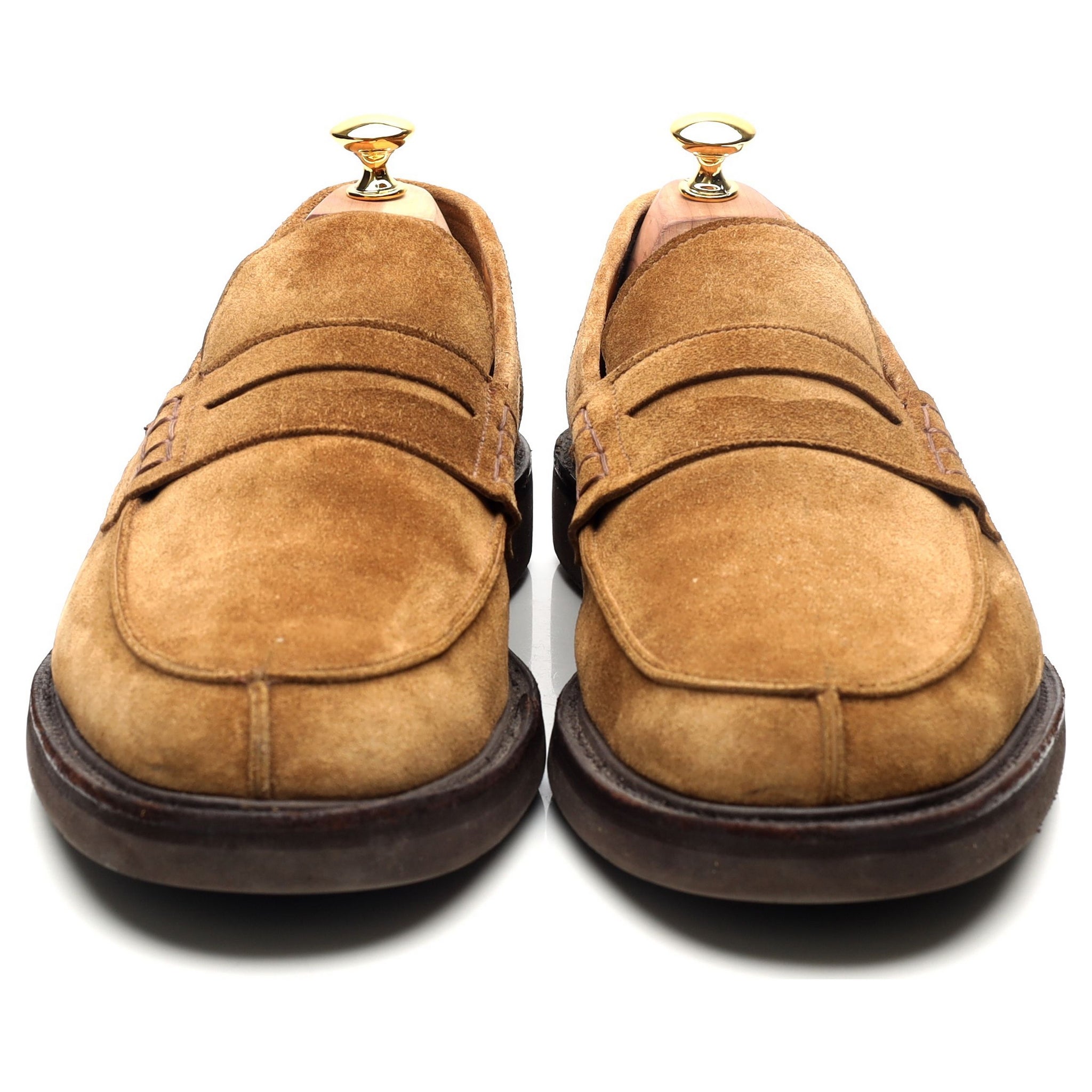 Tricker's James mocassins suède sable UK 11