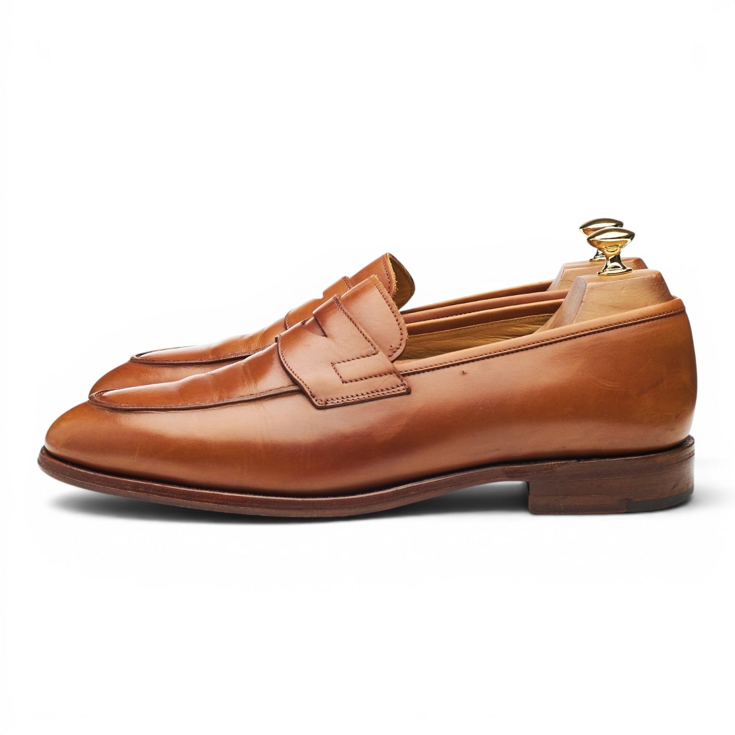 Loake 1880 Ely mocassin cuir tan 10,5 semelle cuir