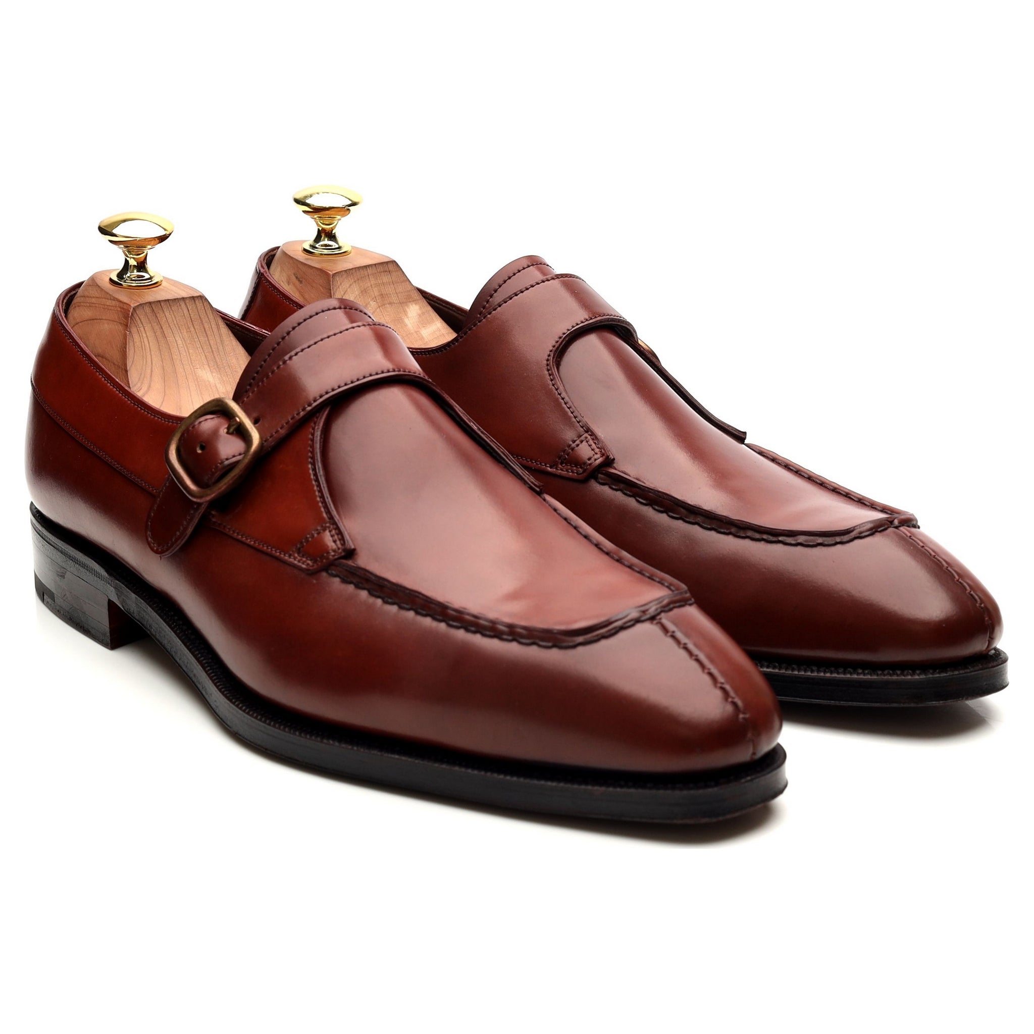 Carmina 80180 Monk Cuir Cordovan Rouge UK 8.5