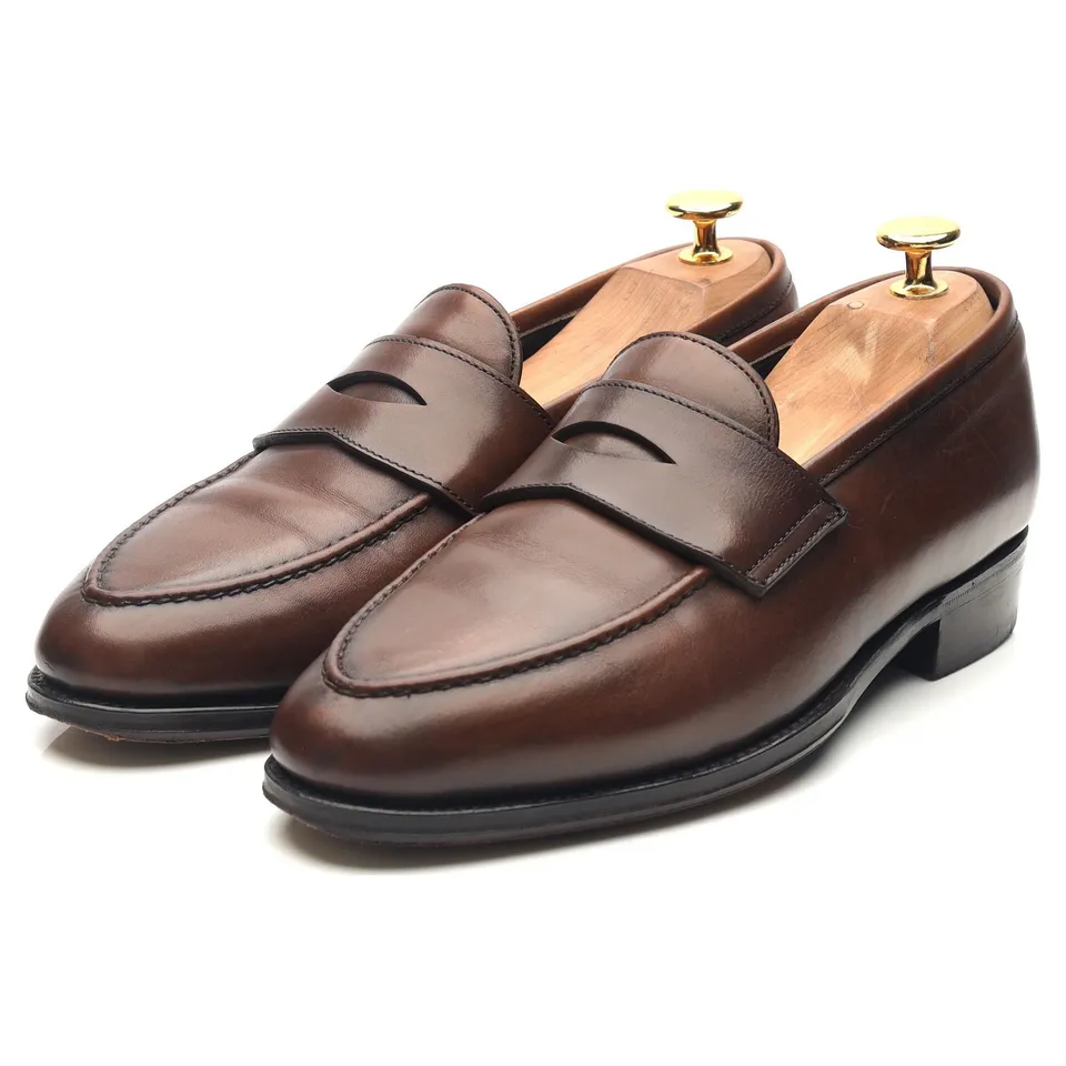 George Cleverley Bradley II mocassin cuir marron UK 5