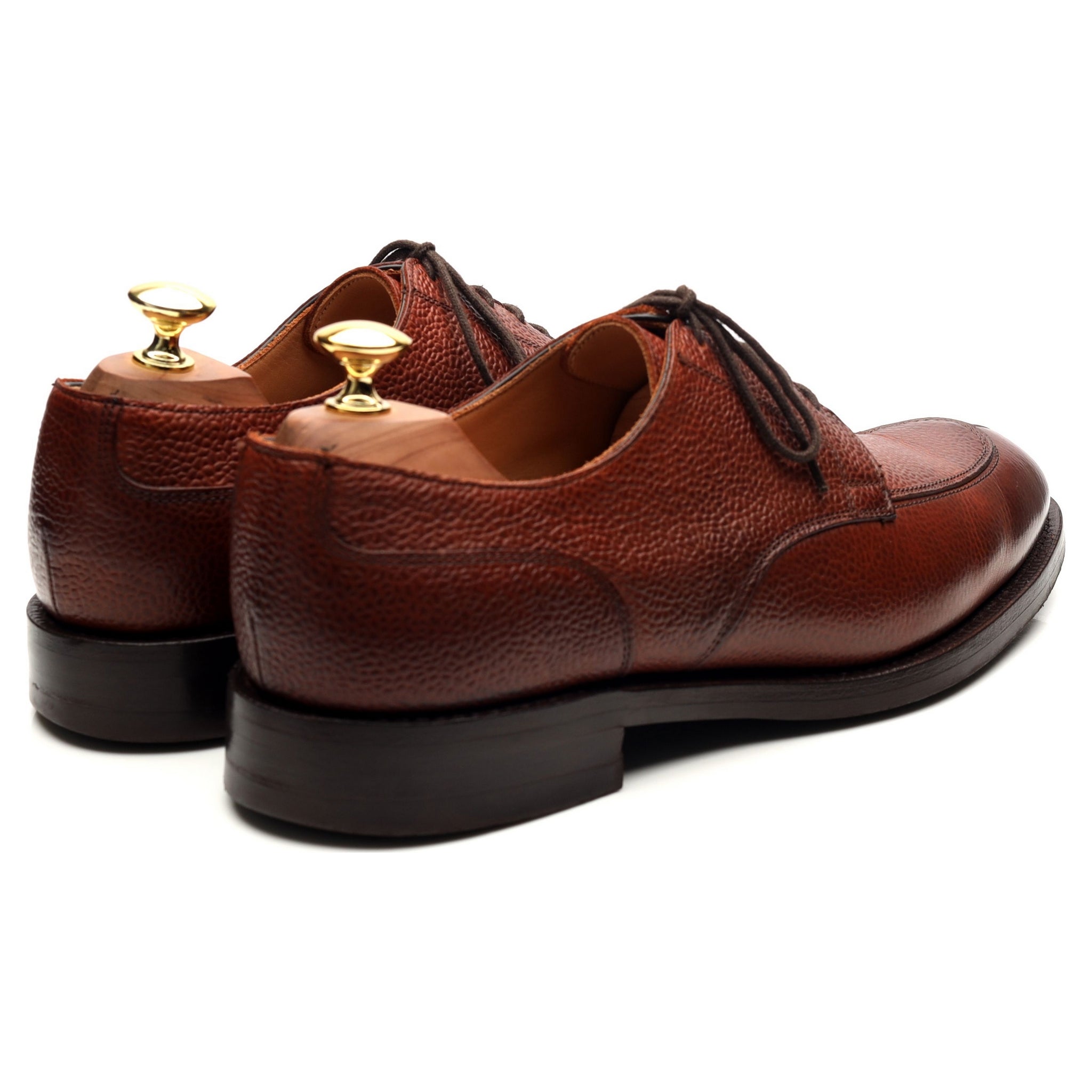 Cheaney Chiswick derby cuir marron UK 8.5 semelle gomme