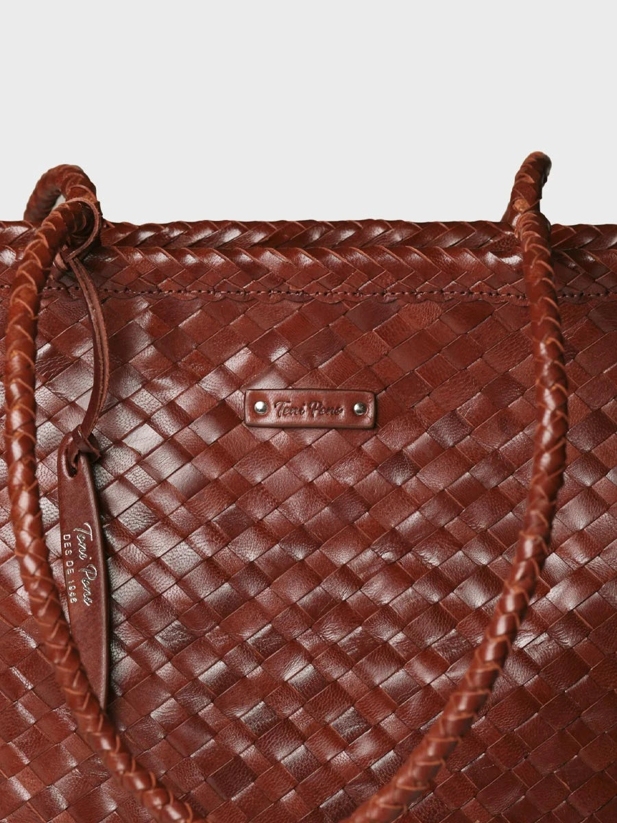 Toni Pons Samanta sac cuir tressé épaule grand