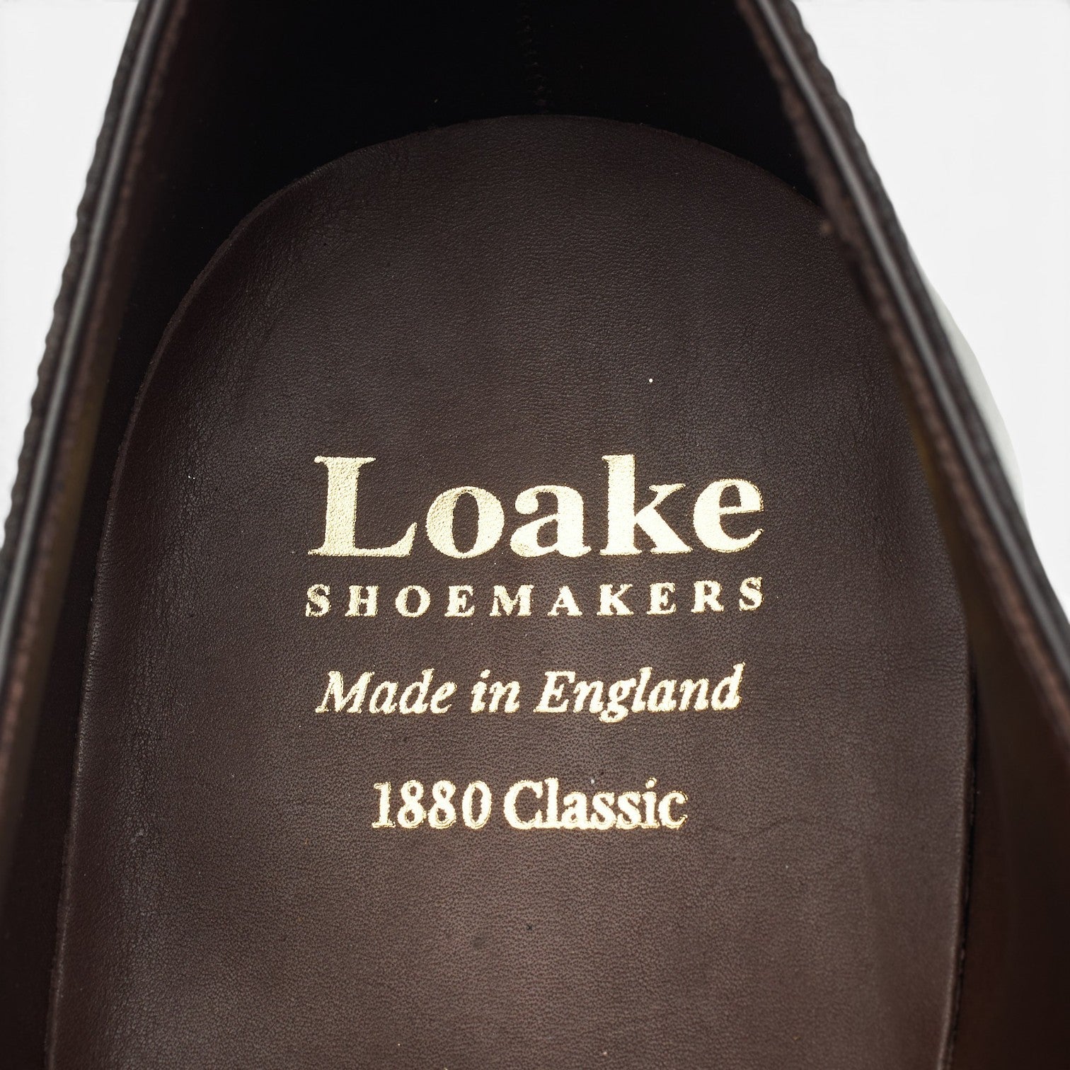 Loake 1880 Wholebury oxford cuir marron foncé UK 10
