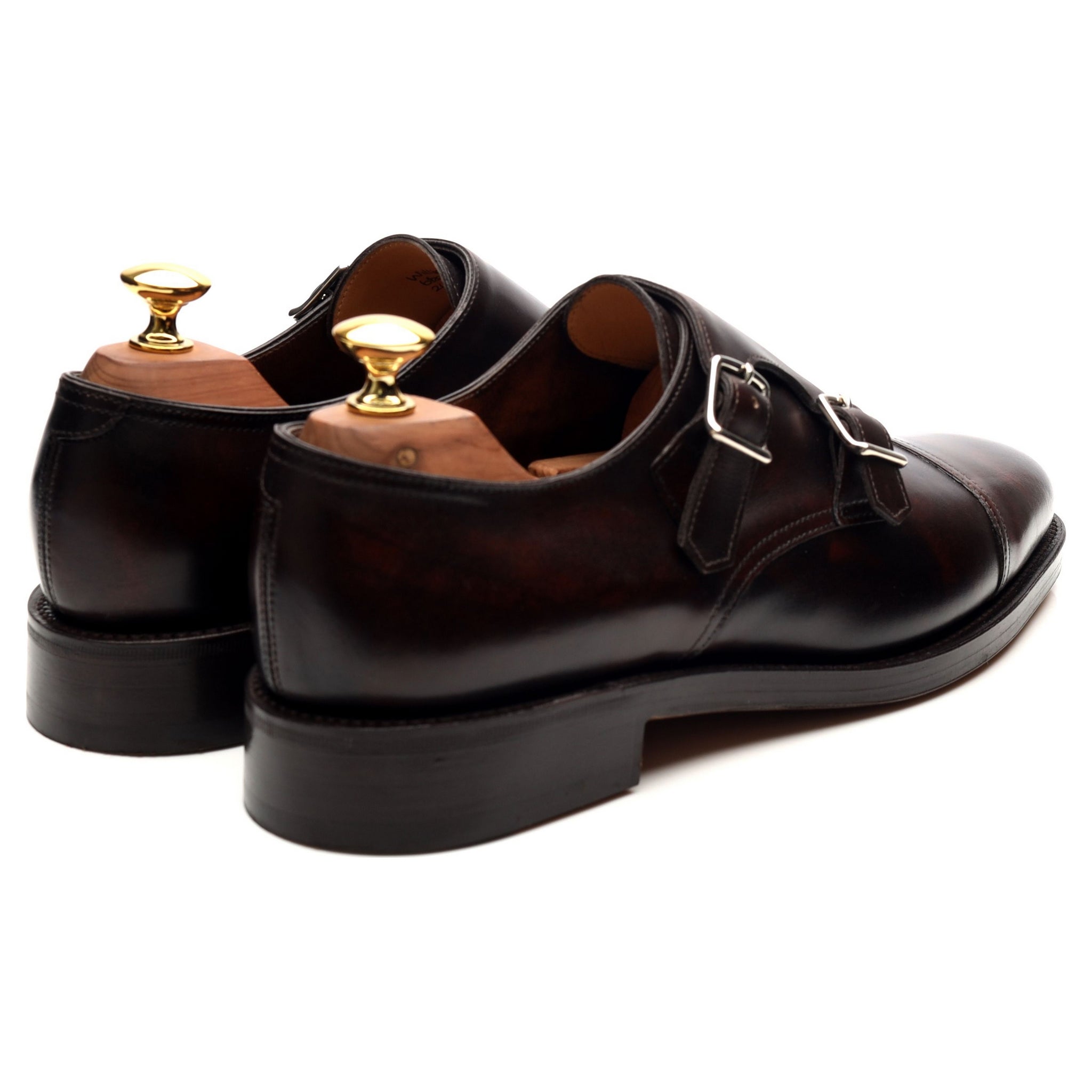 John Lobb William derbies double boucle marron UK 6.5