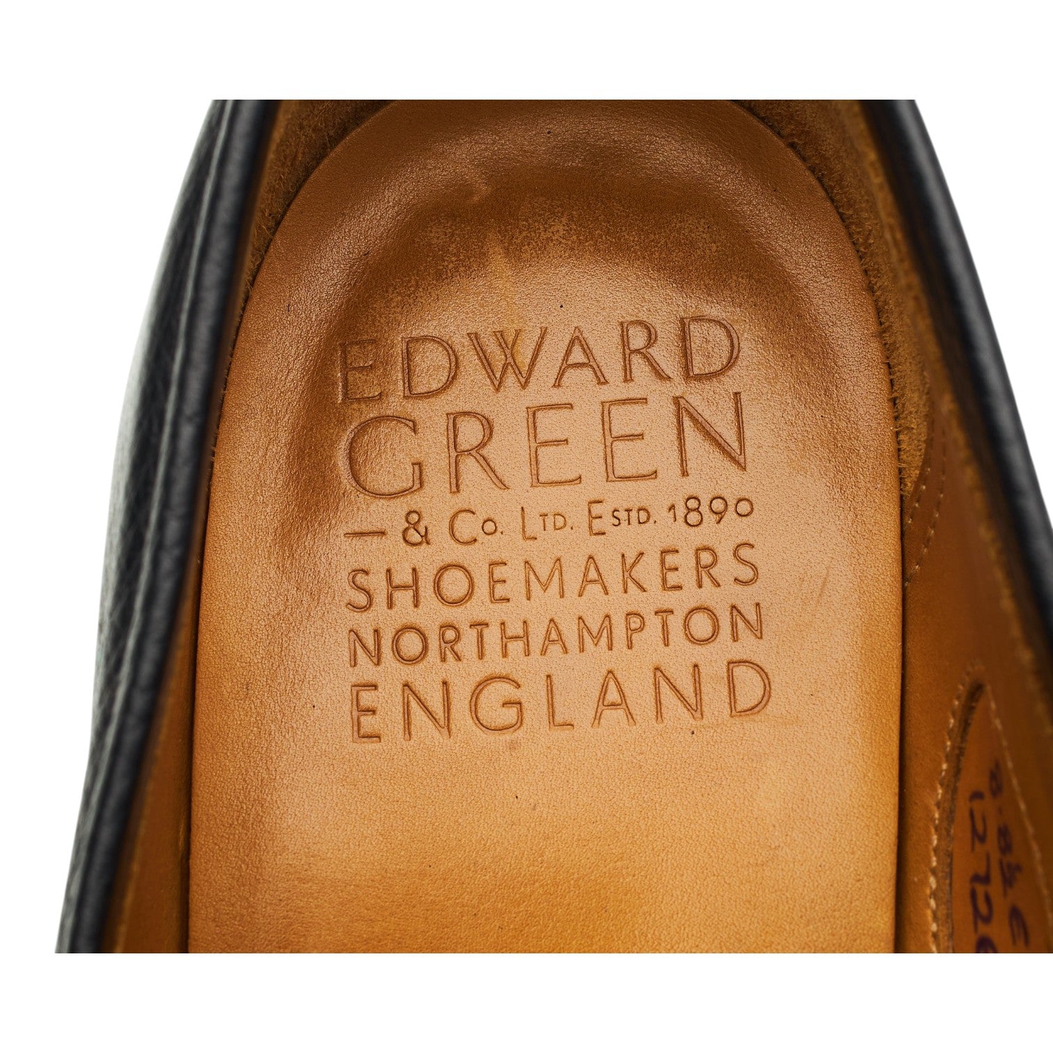 Edward Green Duke mocassin grain noir UK 8