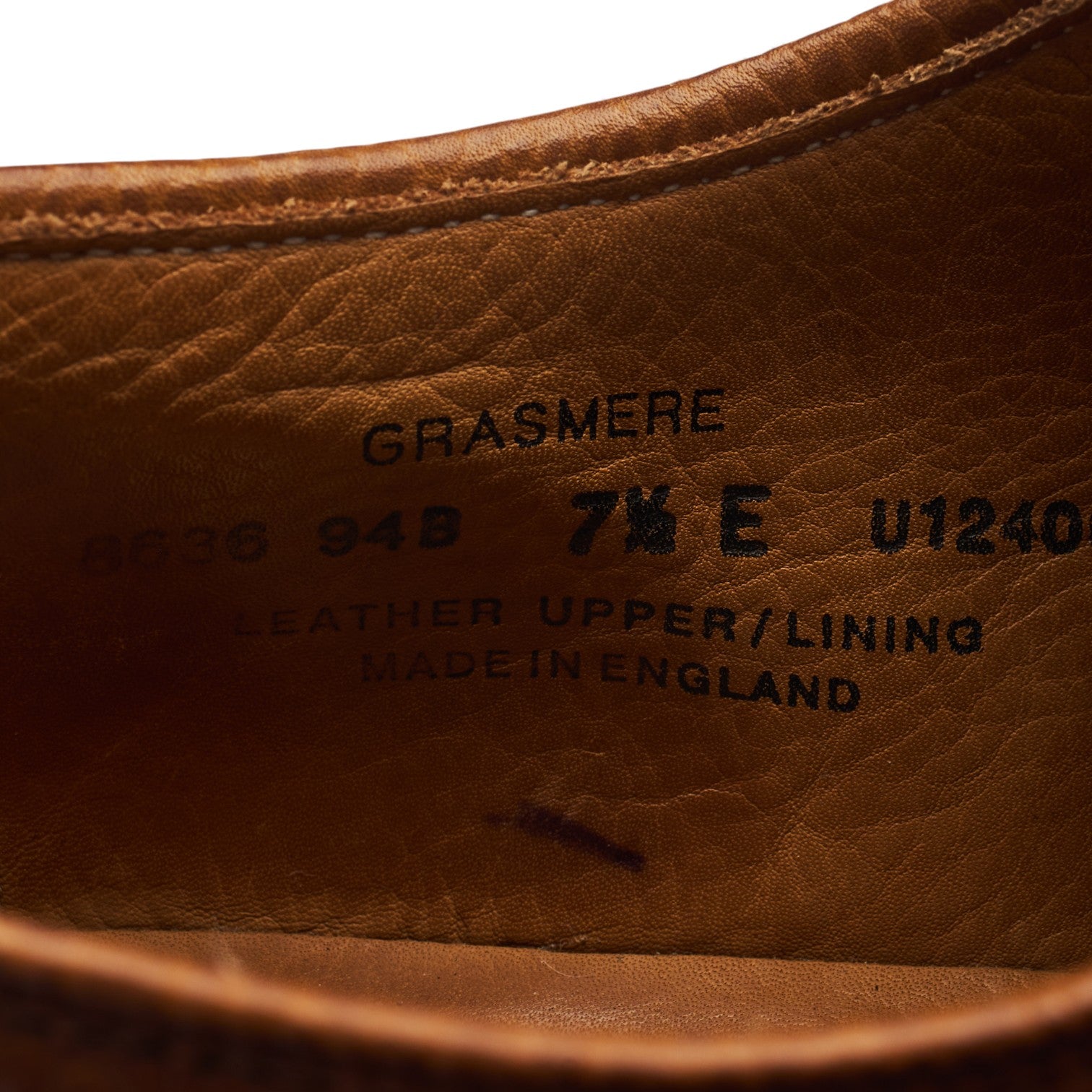 Crockett & Jones Grasmere derby cuir marron pointure 7.5