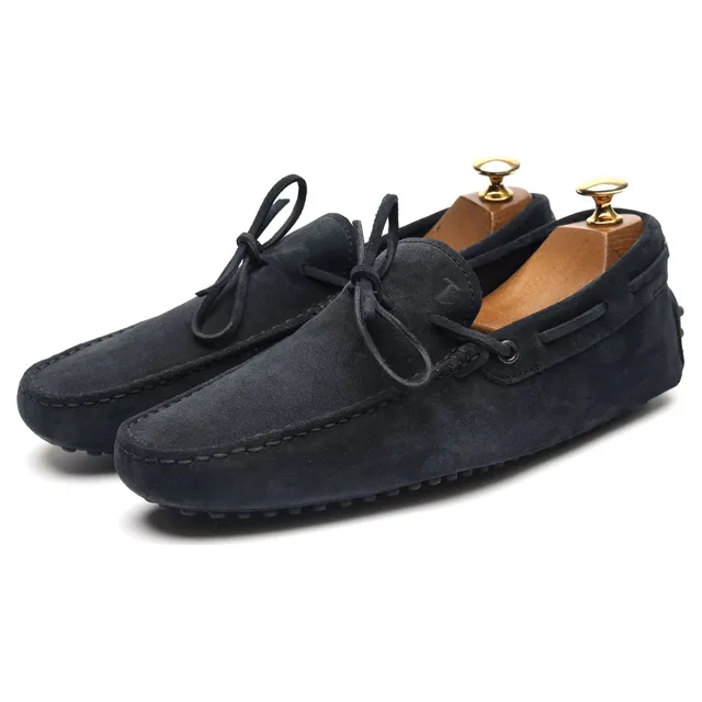 Tod's Gommino mocassin daim bleu UK 6