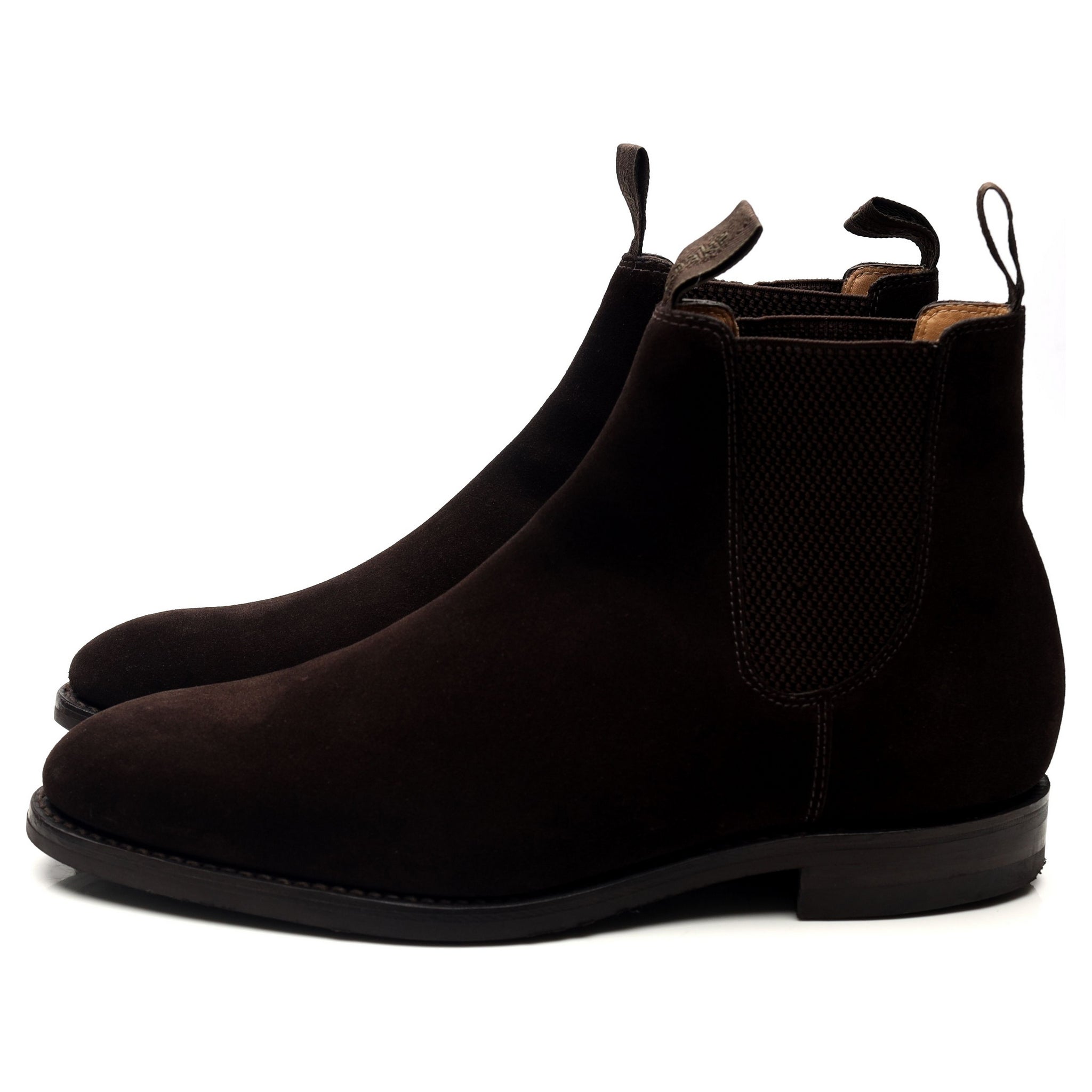 Loake 1880 Chatsworth Boots Chelsea Daim Marron UK 10