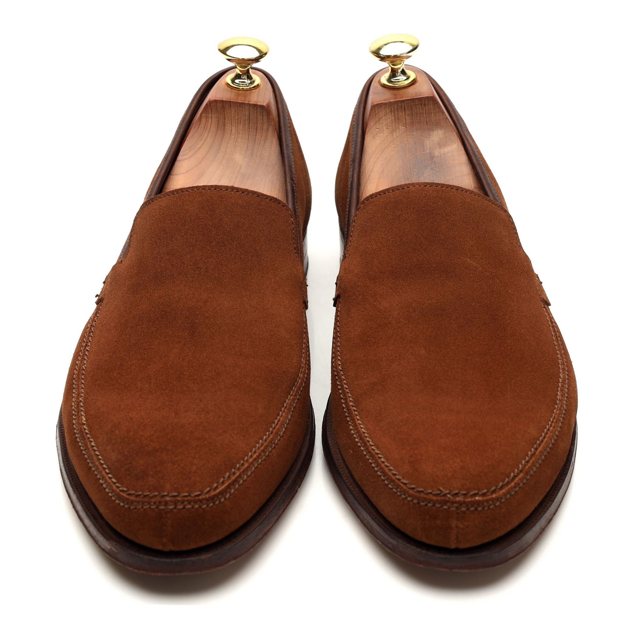 Gieves & Hawkes mocassins daim tabac pointure 8.5