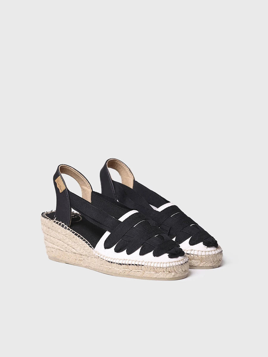 Toni Pons Tracy-CU espadrille compensée coton rubans