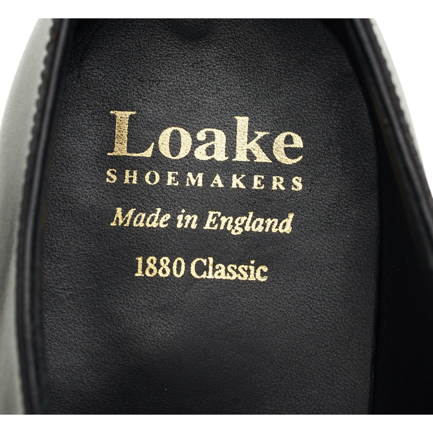 Loake 1880 Aldwych richelieu cuir noir UK 9 large