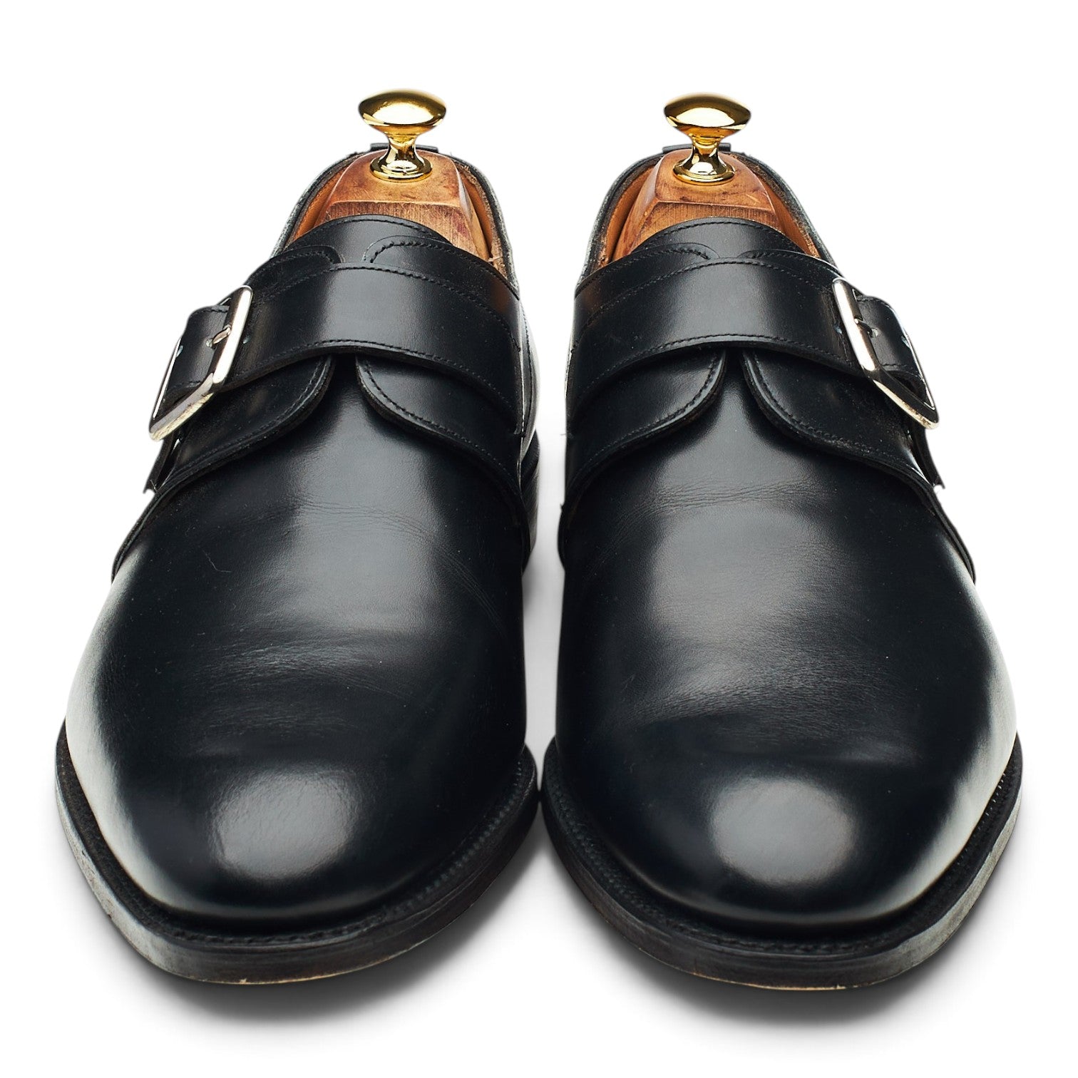 Cheaney Moorgate monk cuir noir pointure UK 11